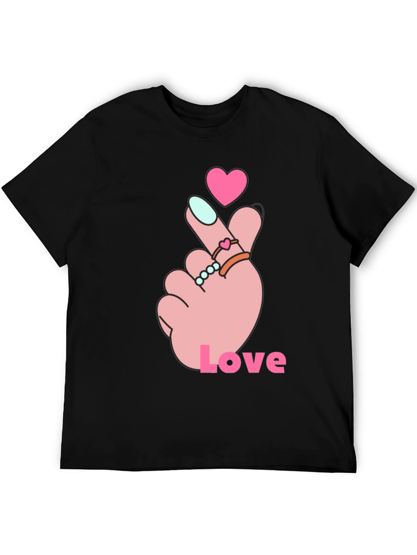 Heart Finger Love Graphic Tee