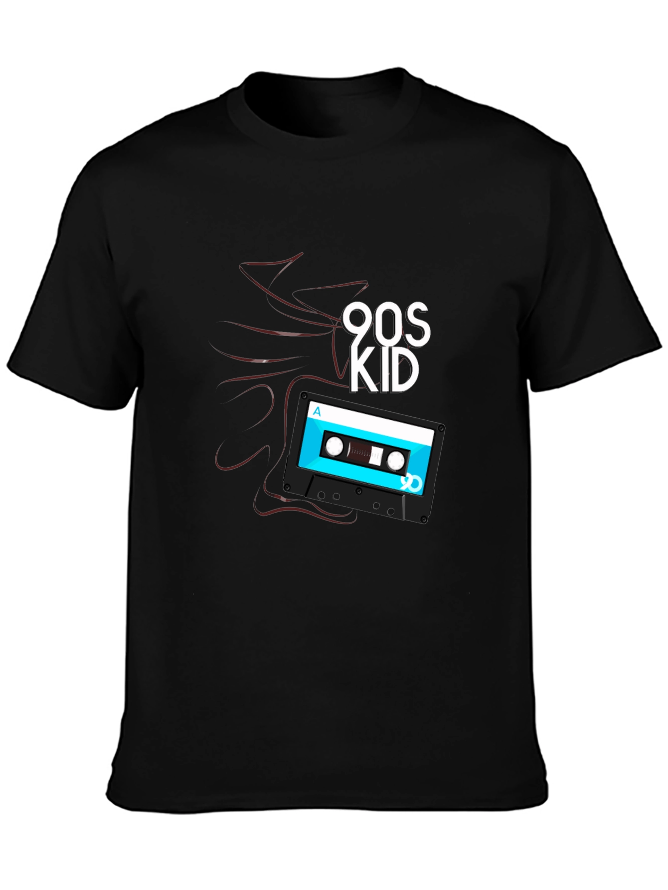 90s Kid Cassette Tape Graphic T-Shirt