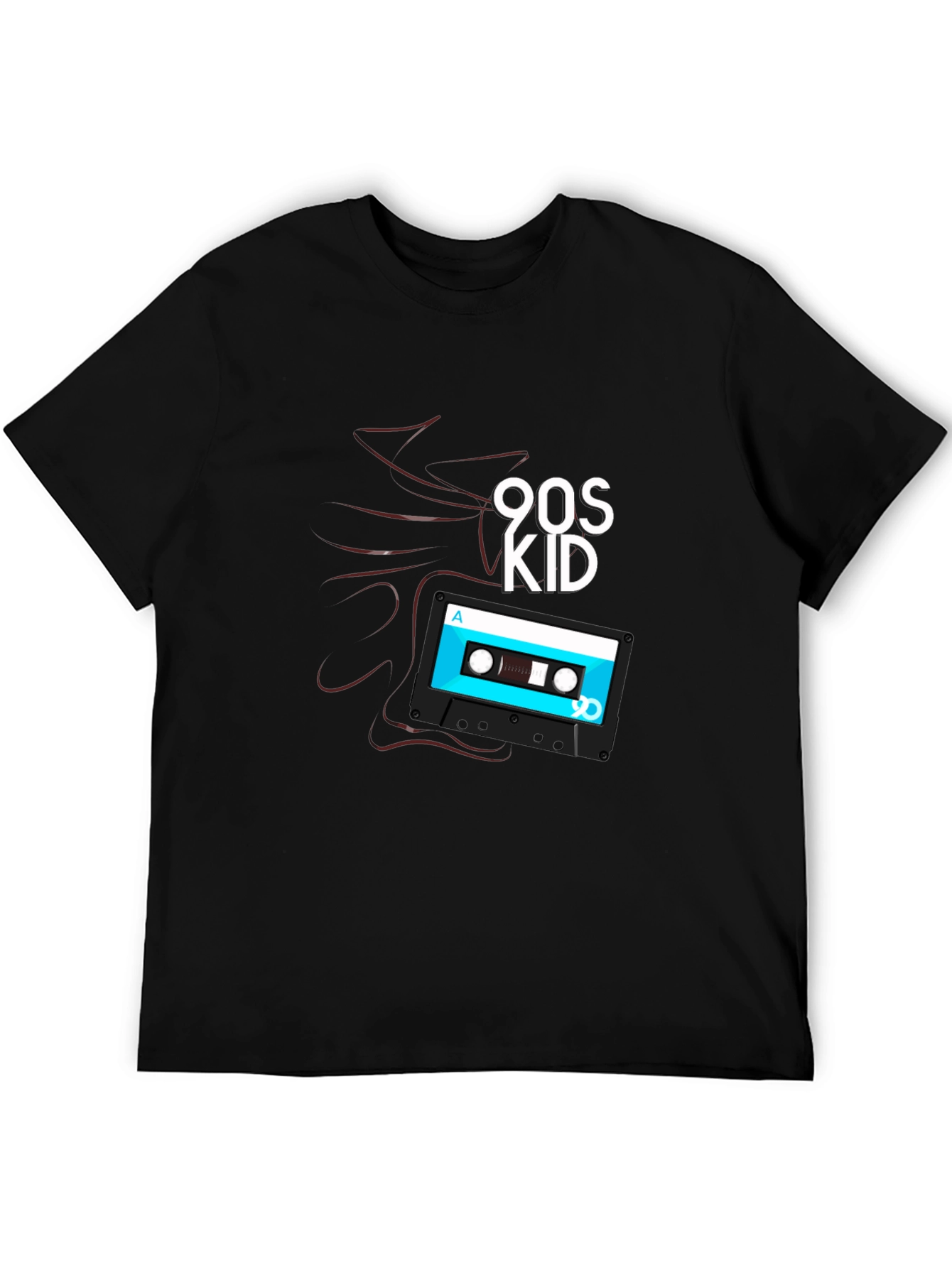 90s Kid Cassette Tape Graphic T-Shirt