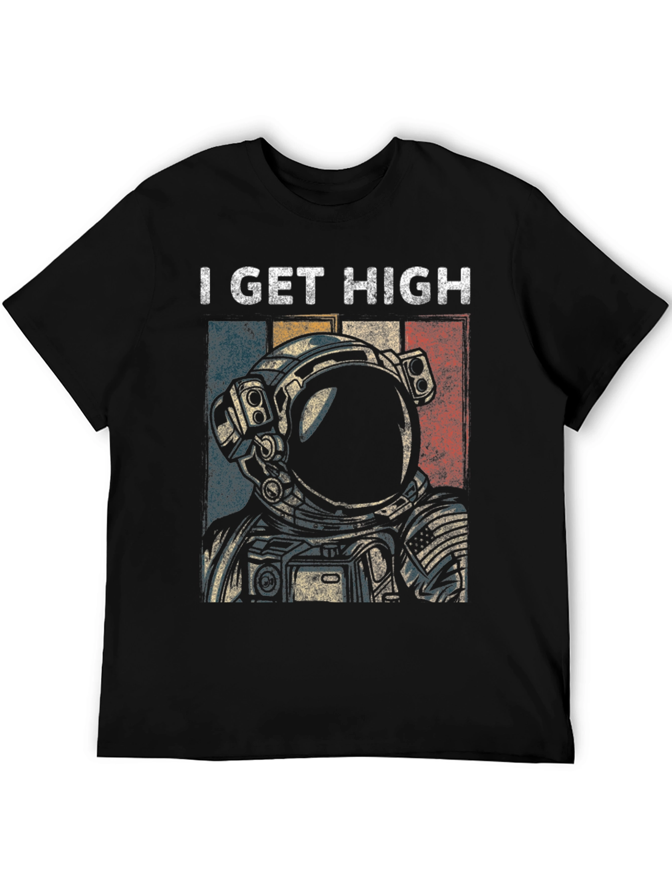 I Get High Astronaut Graphic T-Shirt