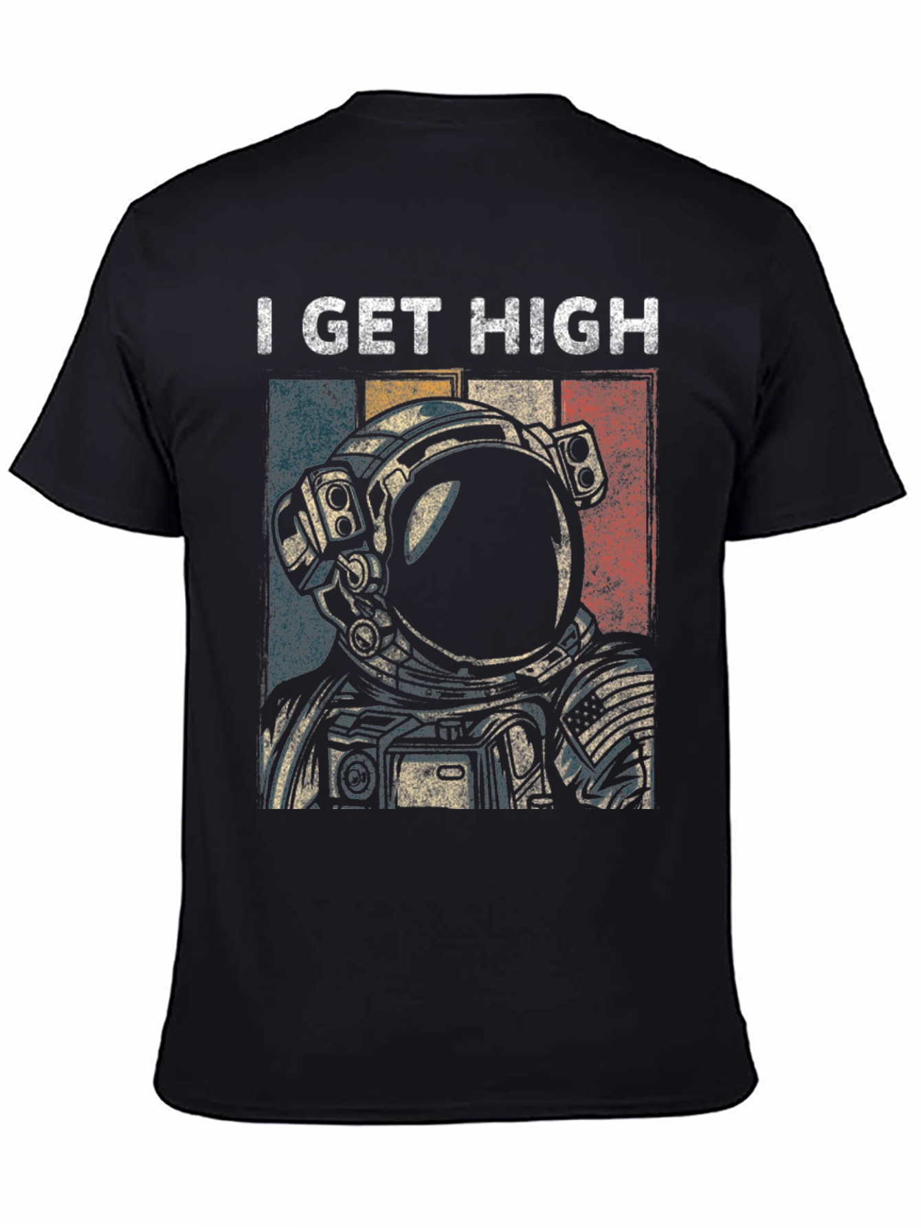 I Get High Astronaut Graphic T-Shirt