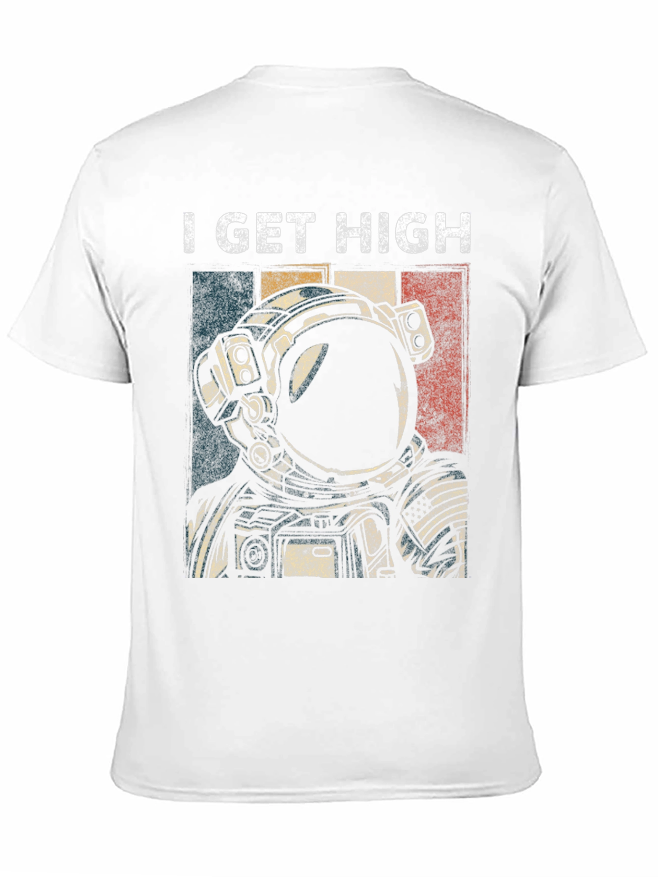I Get High Astronaut Graphic T-Shirt