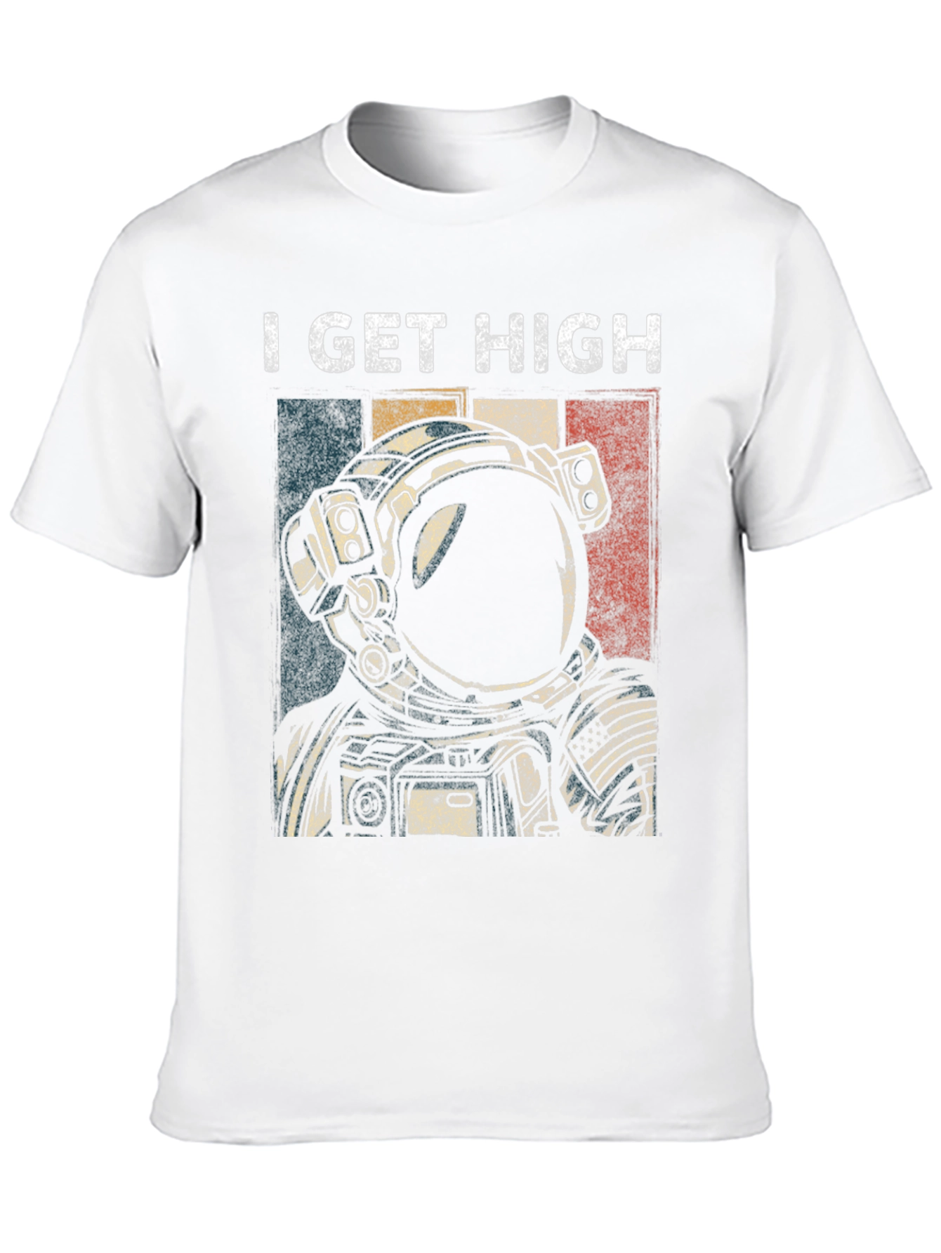 I Get High Astronaut Graphic T-Shirt