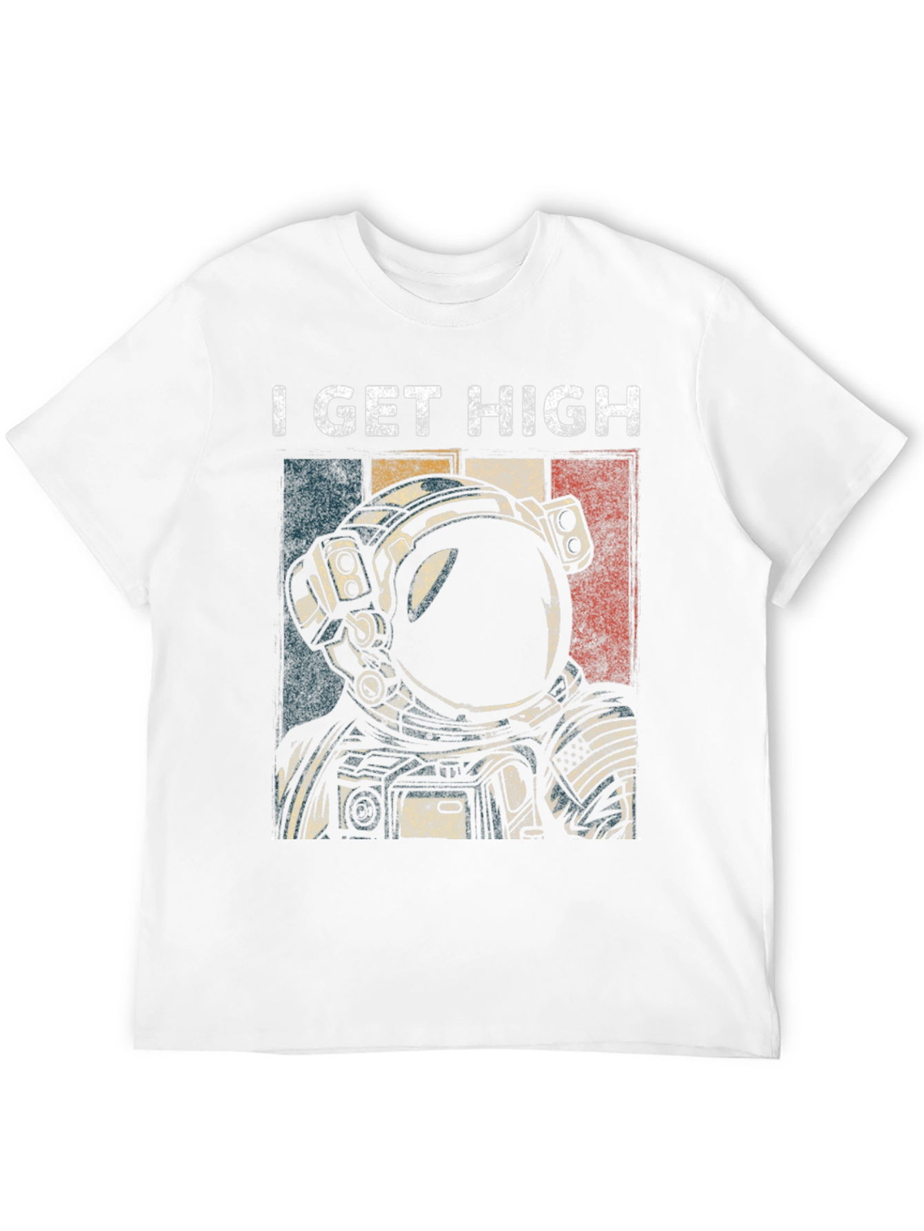 I Get High Astronaut Graphic T-Shirt