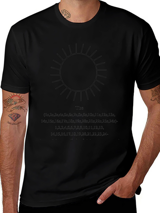 Abstract Design Black T-Shirt