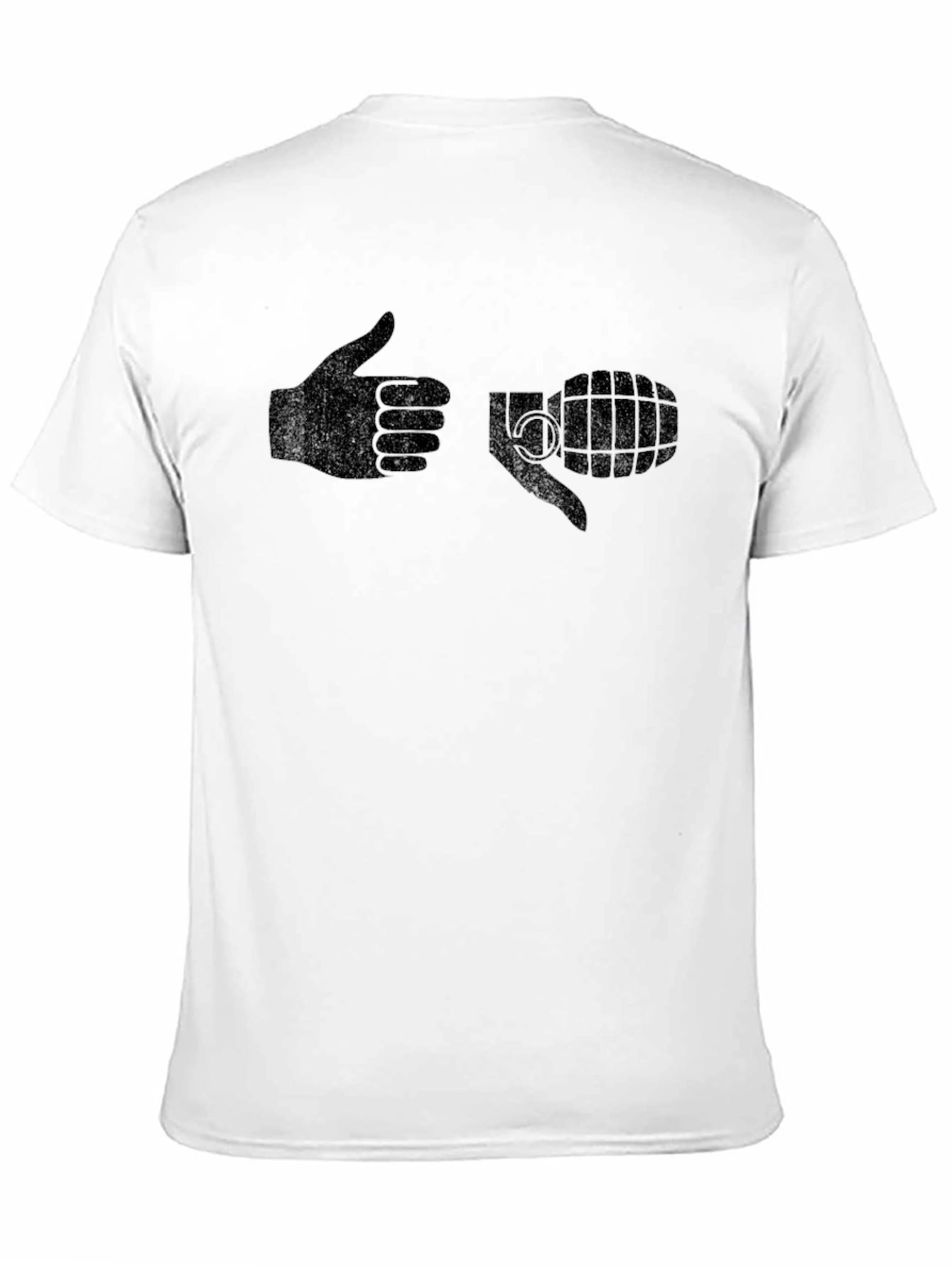 Humorous Hand Grenade Graphic T-Shirt