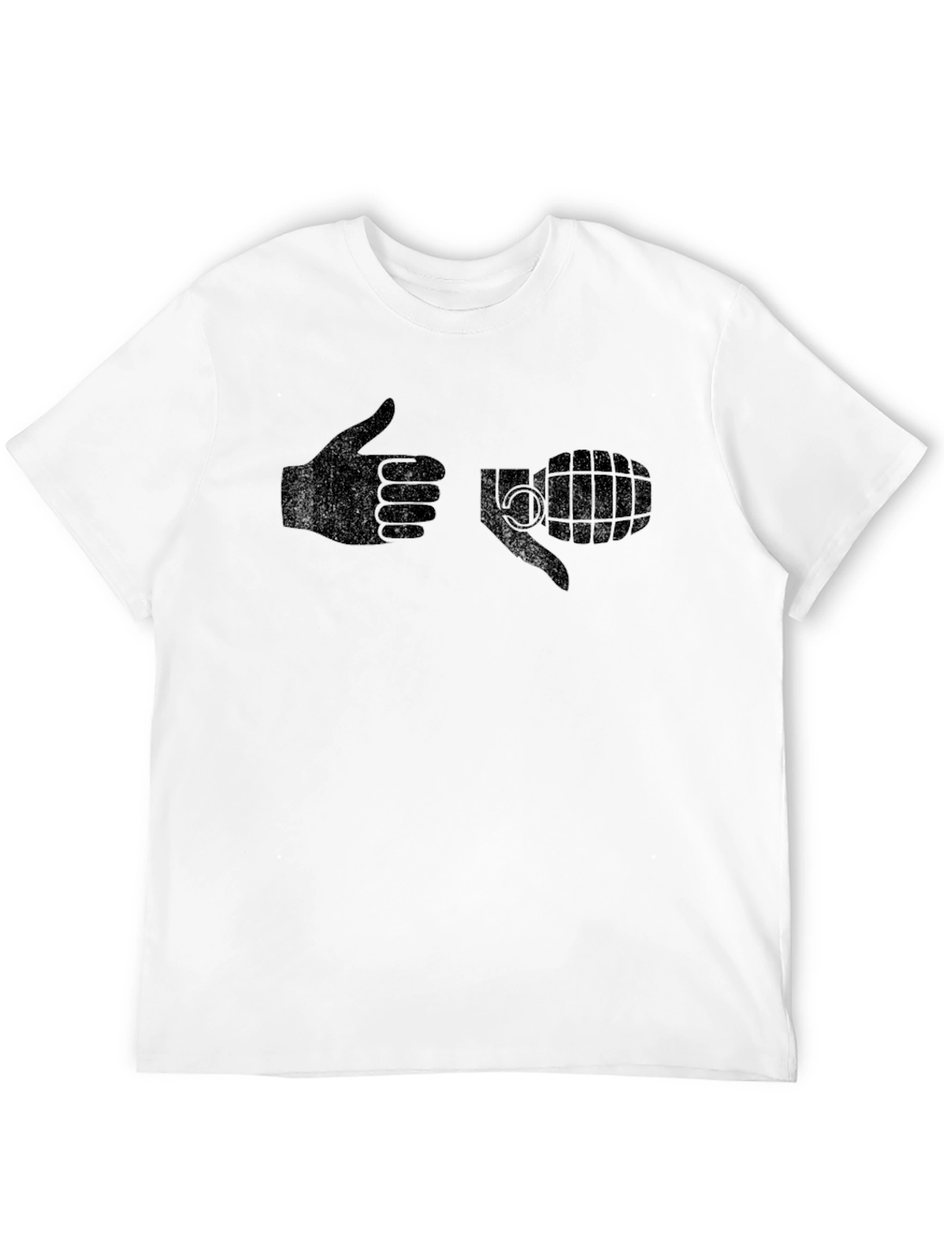 Humorous Hand Grenade Graphic T-Shirt