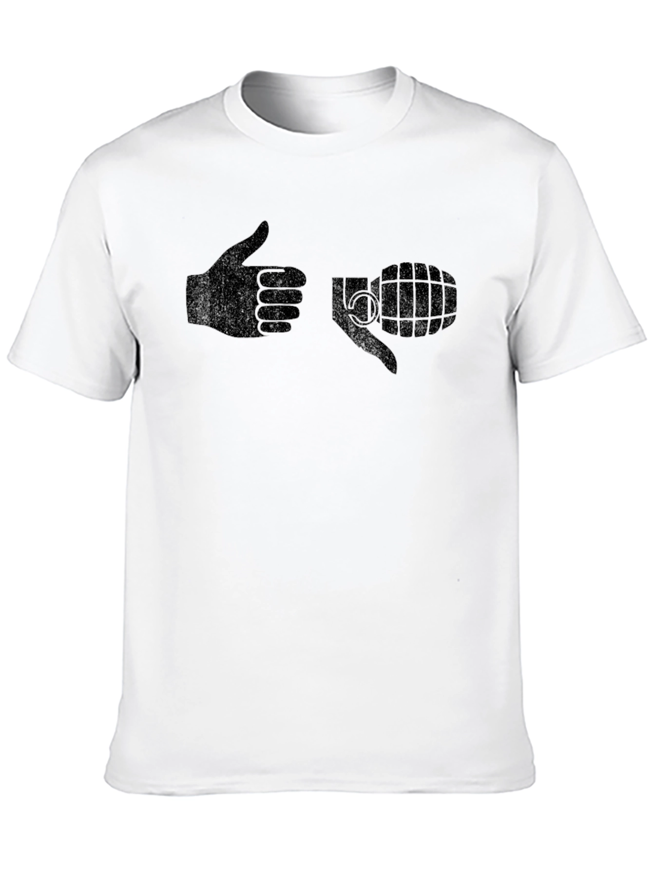 Humorous Hand Grenade Graphic T-Shirt