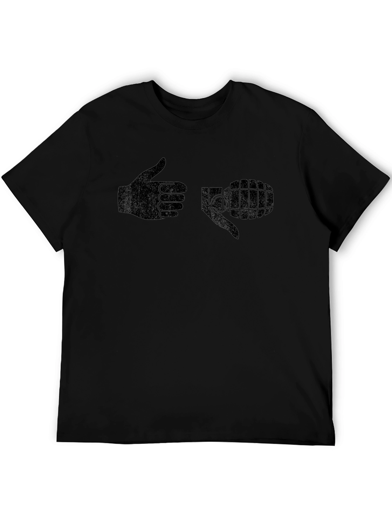 Humorous Hand Grenade Graphic T-Shirt