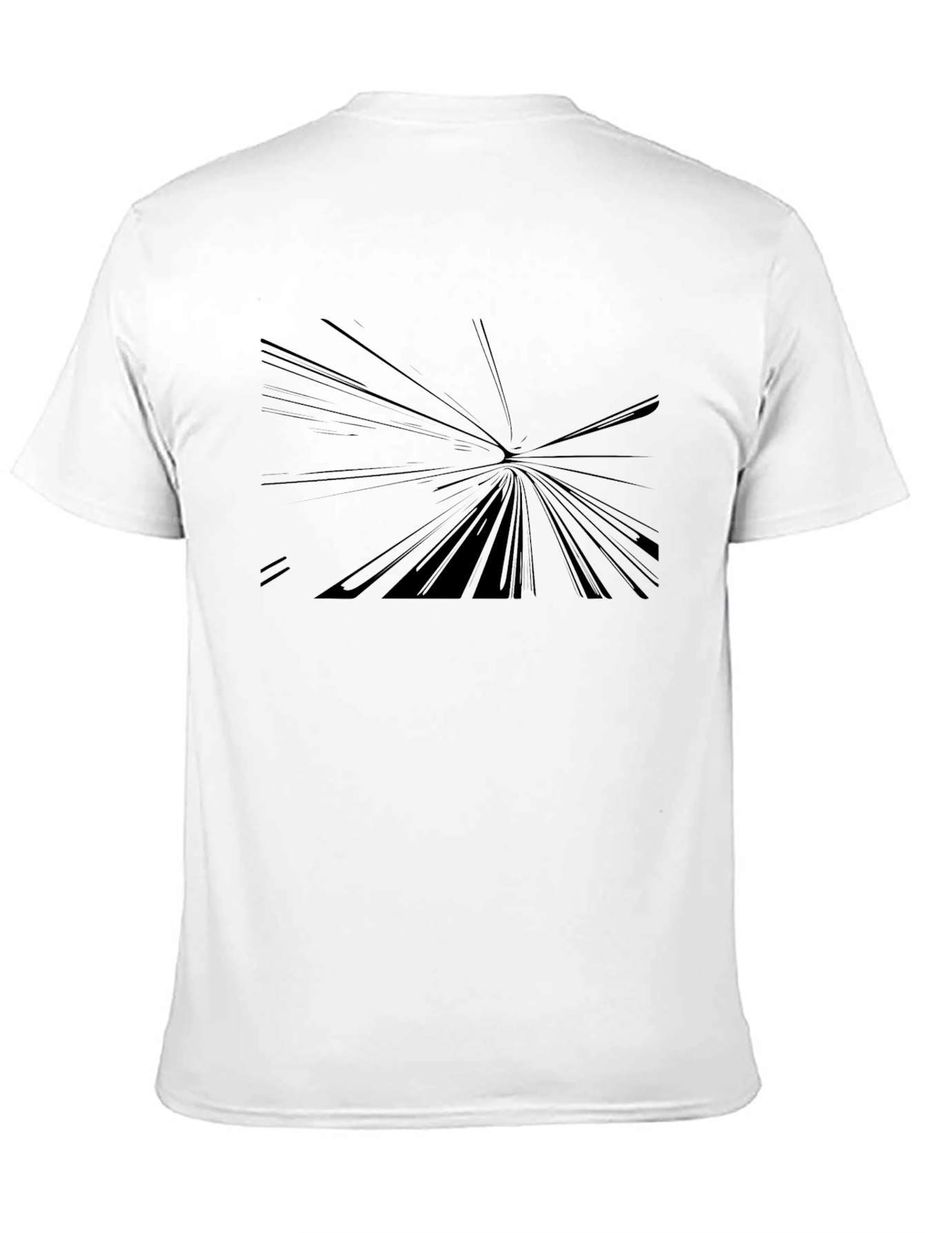 Abstract Black Graphic Tee - Modern Style