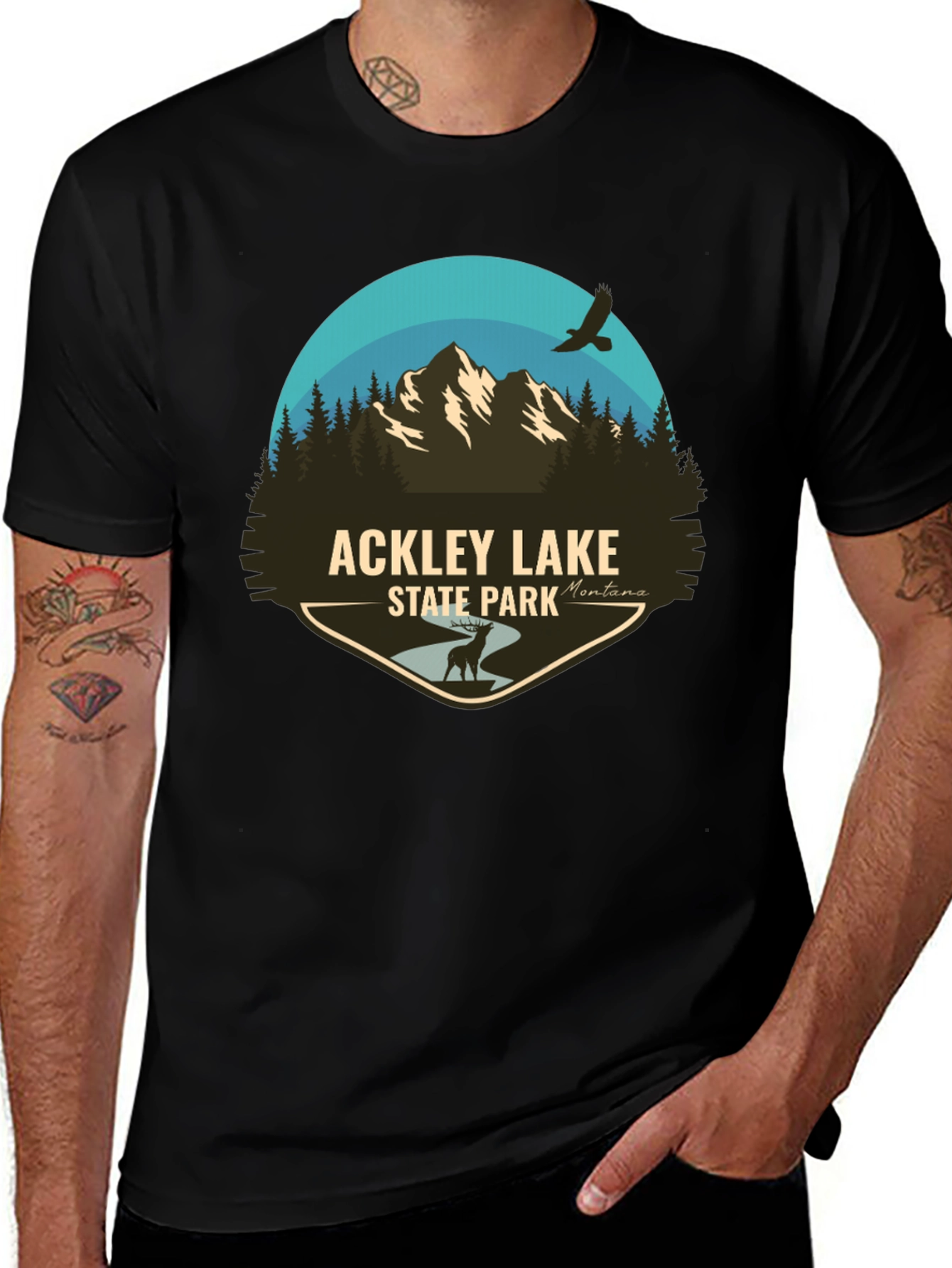 Ackley Lake State Park Graphic T-Shirt