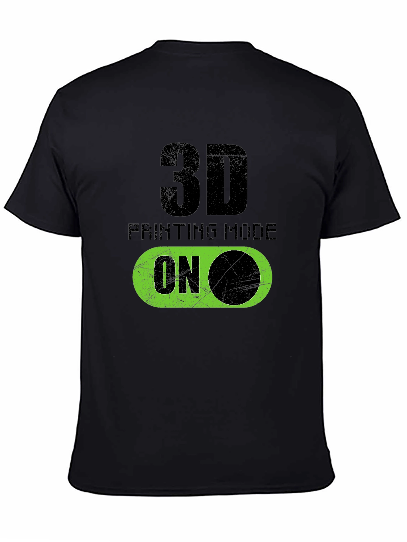 3D Printing Mode On Graphic T-Shirt