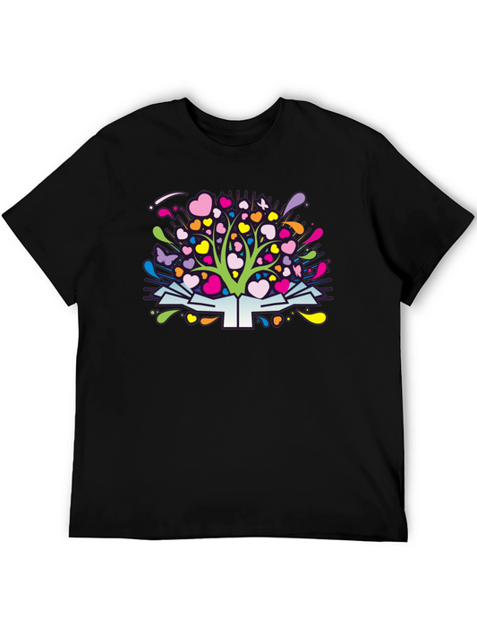 Heart Tree on Book T-Shirt