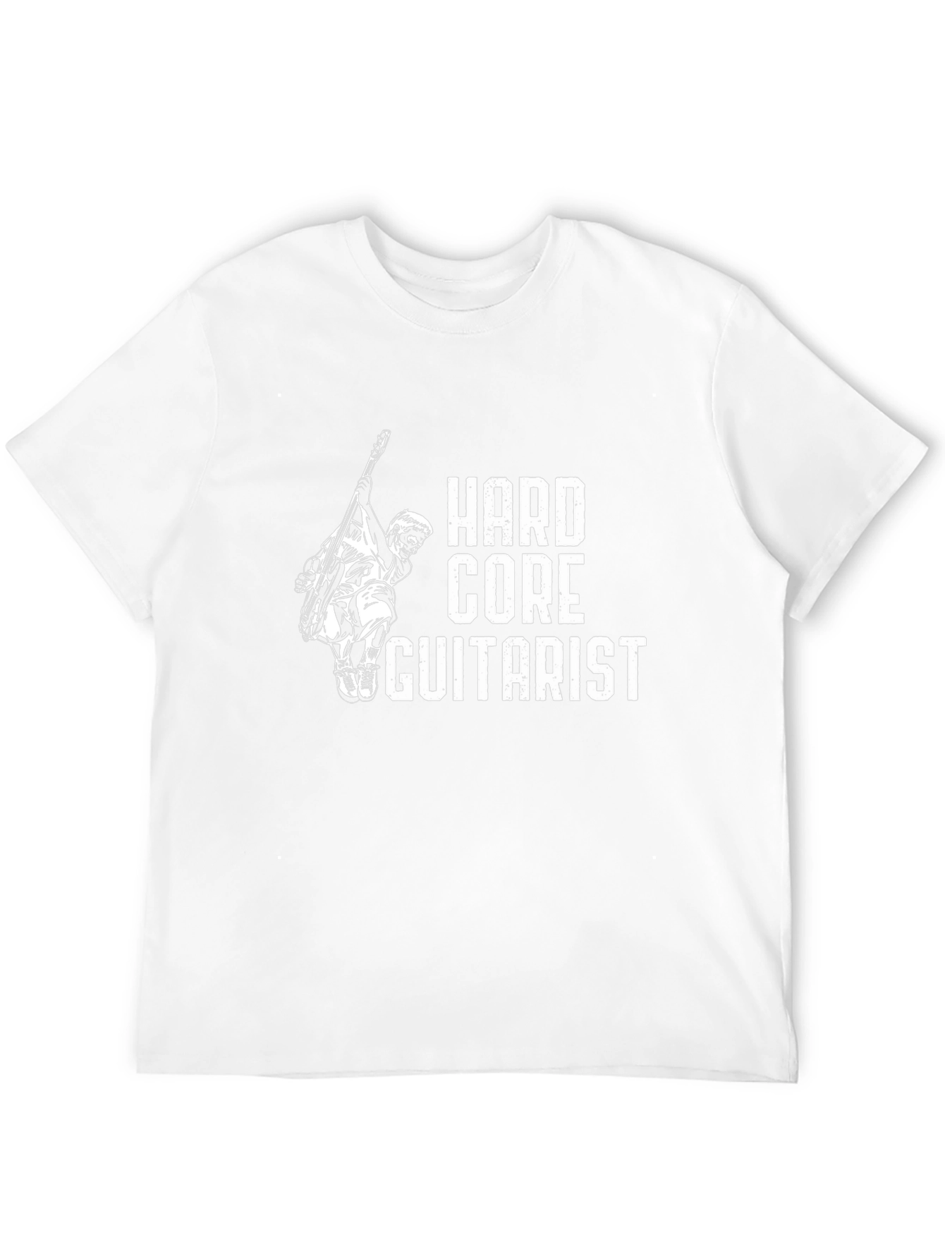 Hardcore Guitarist Black Graphic T-Shirt