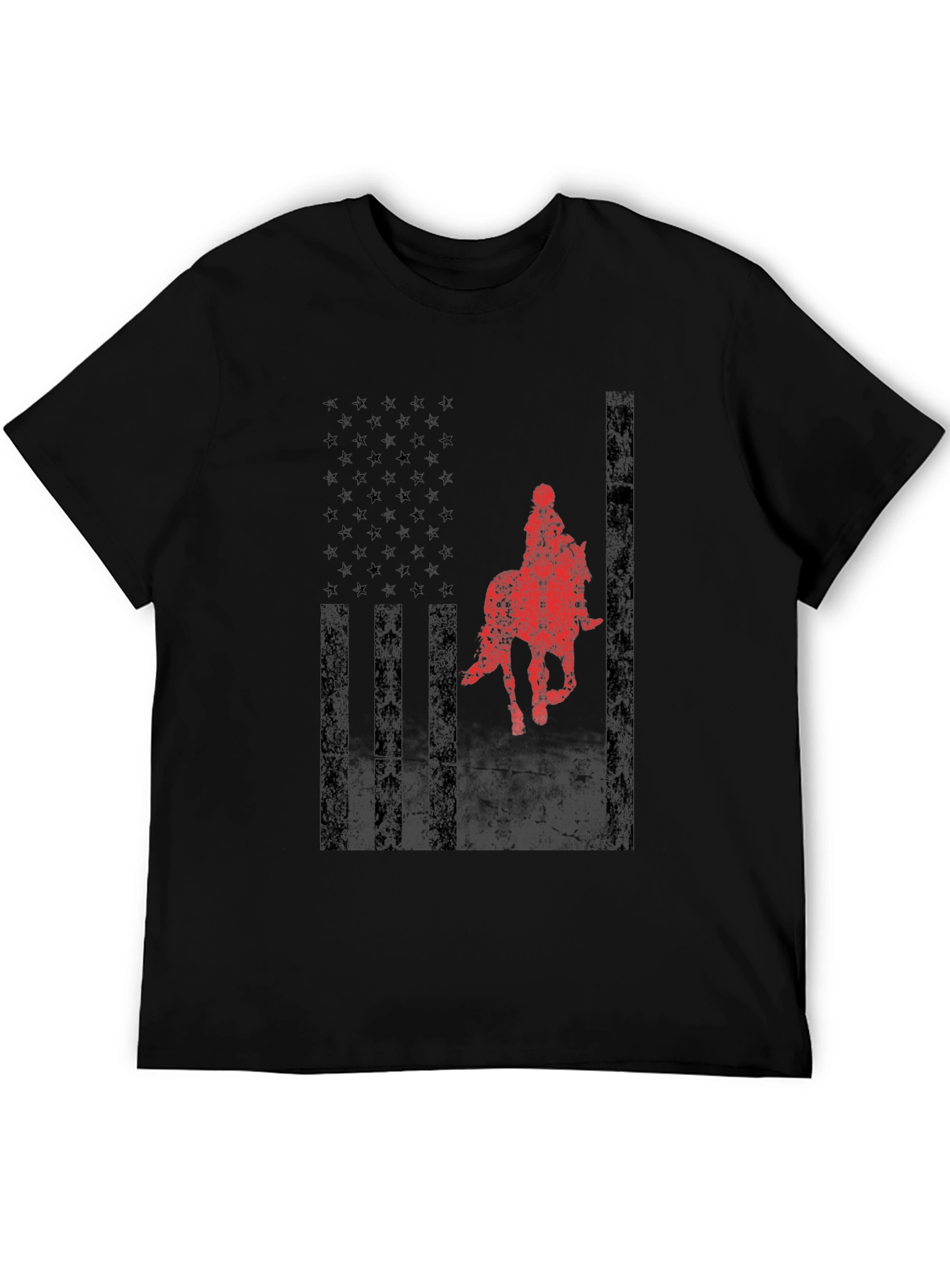 American Flag Horse Rider Graphic Tee