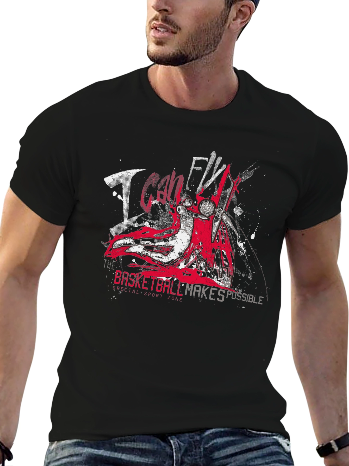 I Can Fly Basketball Graphic Tee