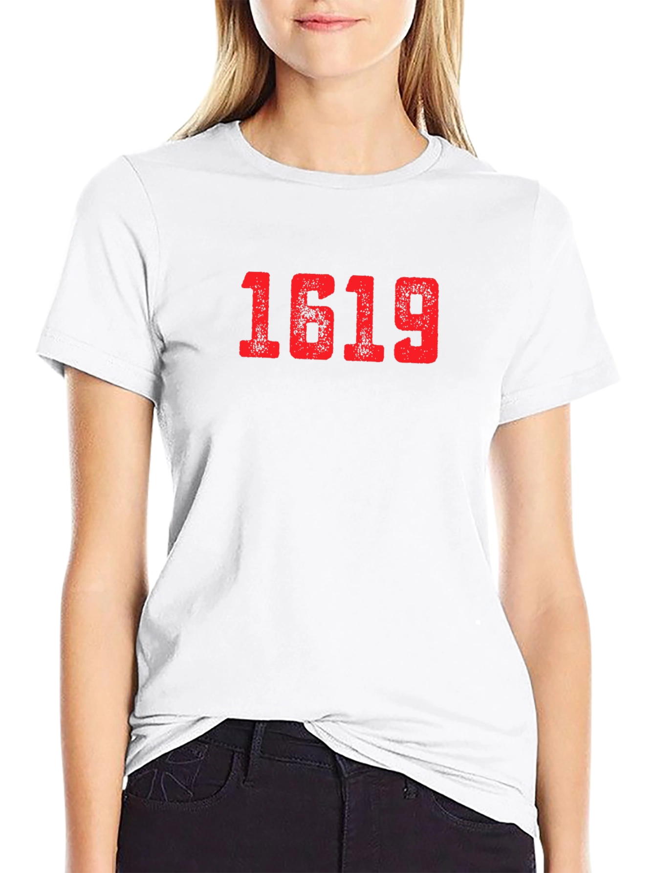 1619 Graphic Tee - Black Cotton Blend