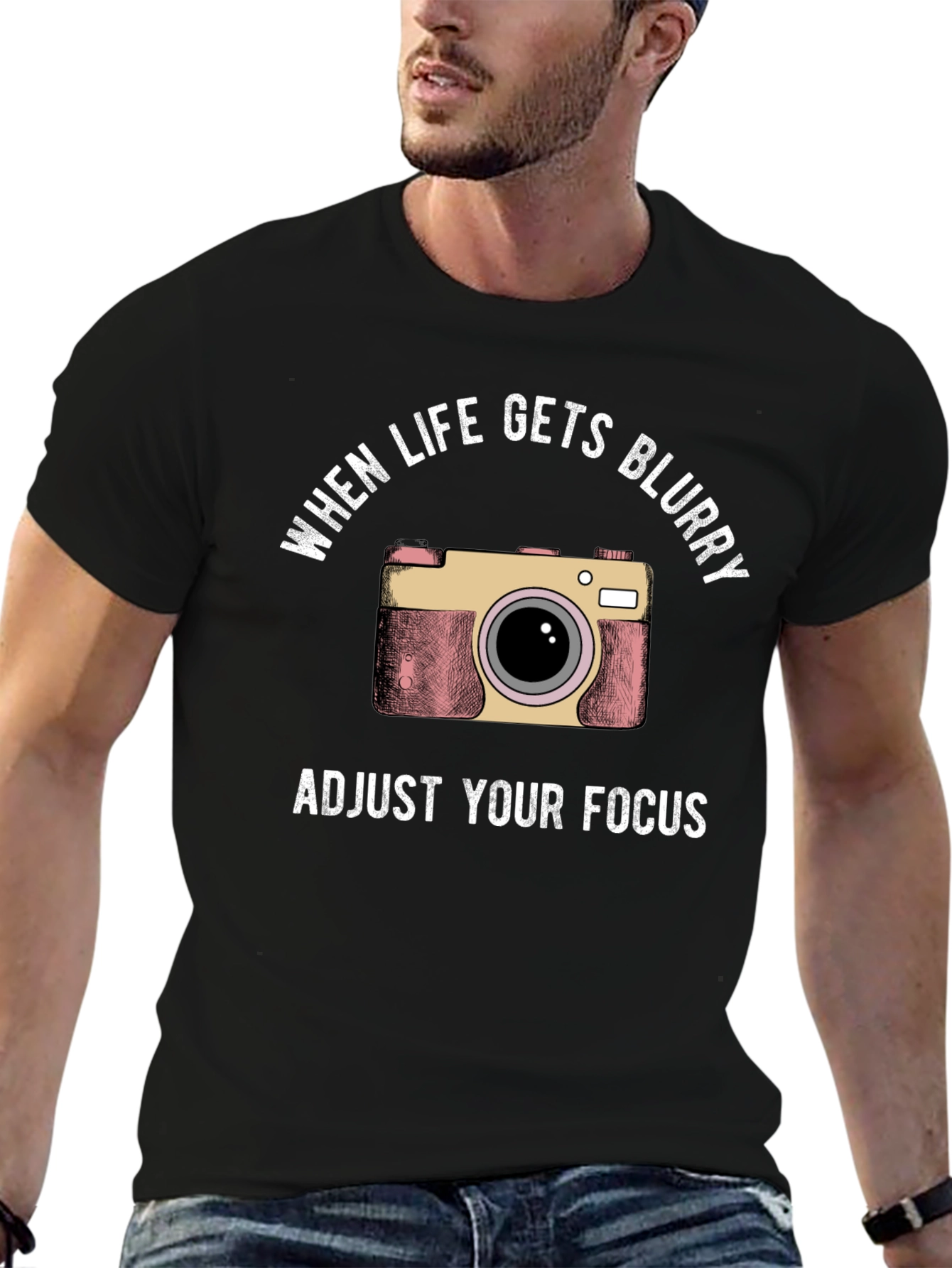 Adjust Your Focus Camera Graphic T-Shirt