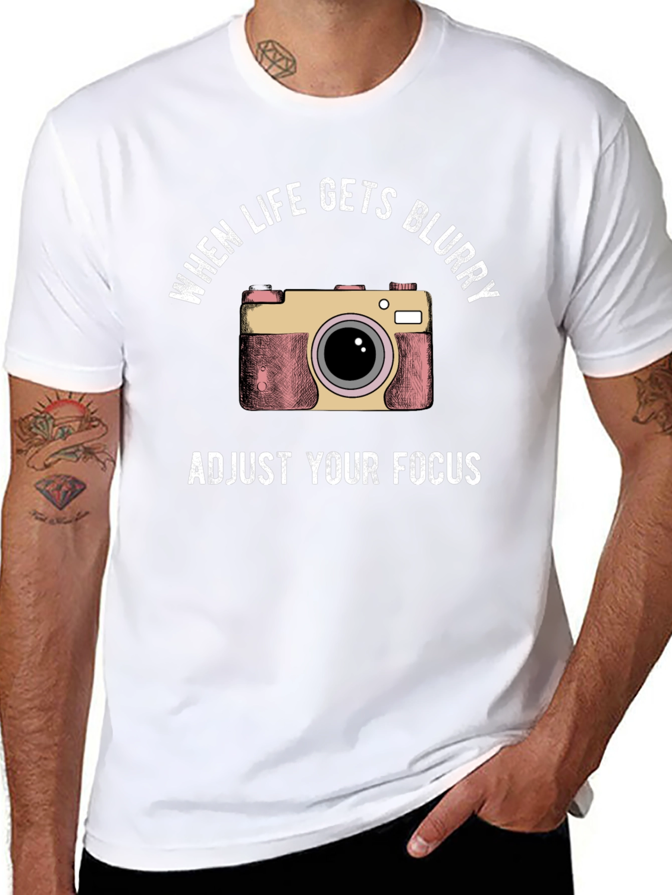 Adjust Your Focus Camera Graphic T-Shirt