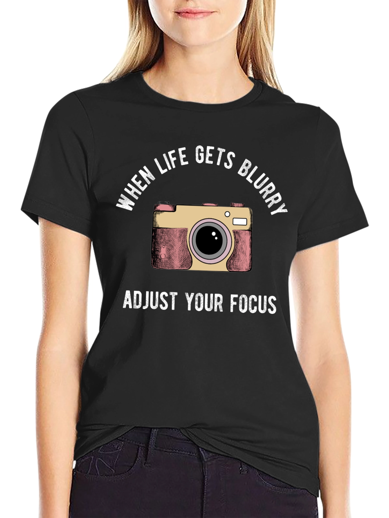Adjust Your Focus Camera Graphic T-Shirt