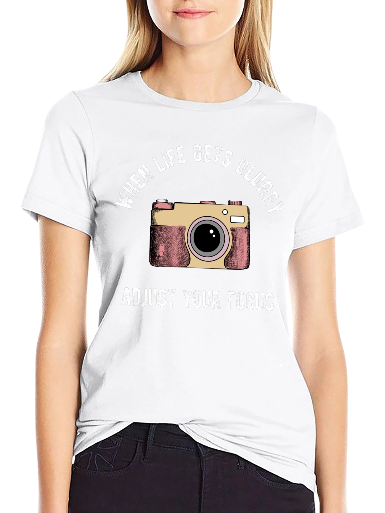 Adjust Your Focus Camera Graphic T-Shirt