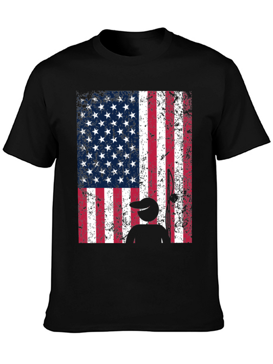 American Flag Fishing T-Shirt
