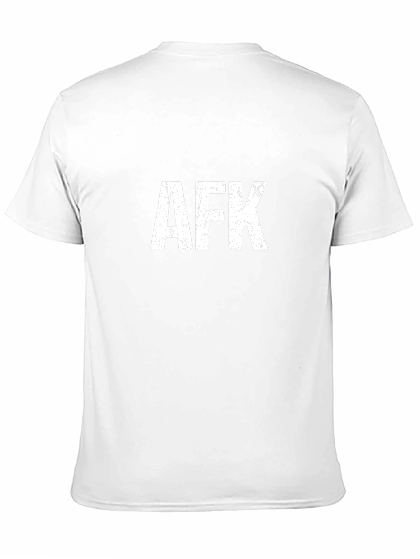 AFK Graphic Tee - Black Cotton Casual Shirt
