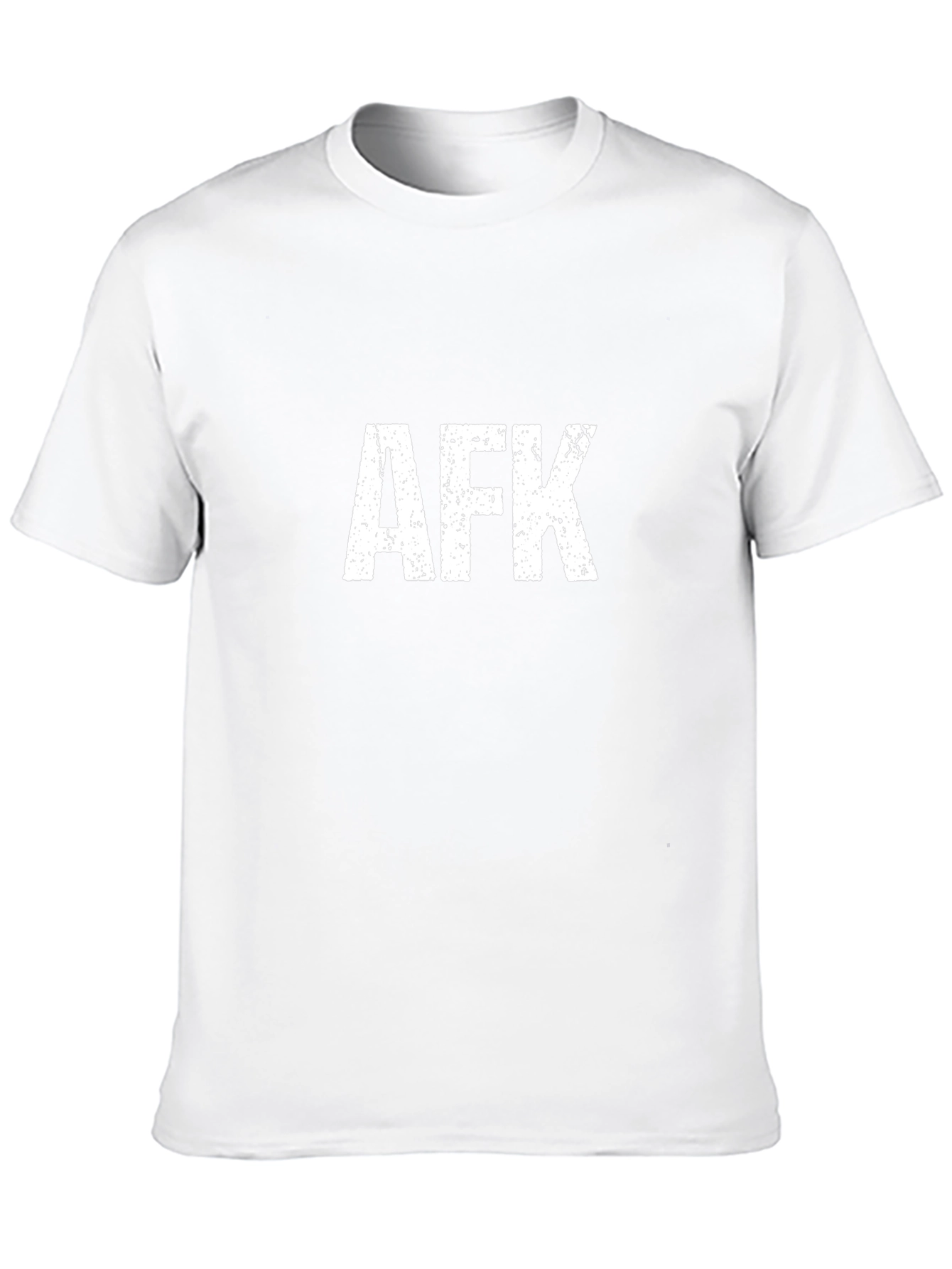 AFK Graphic Tee - Black Cotton Casual Shirt