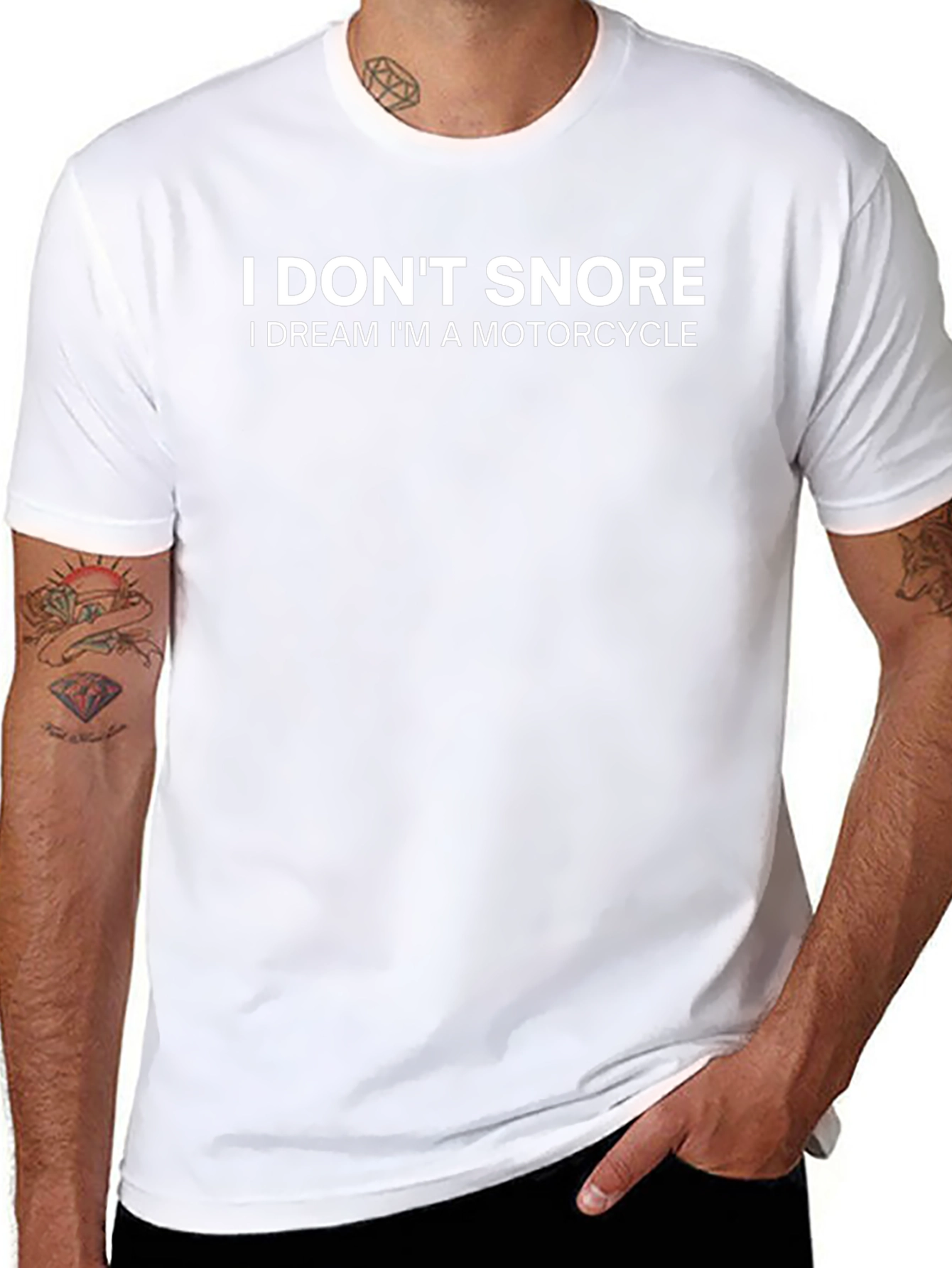 I Dont Snore Motorcycle Dreamer T-Shirt