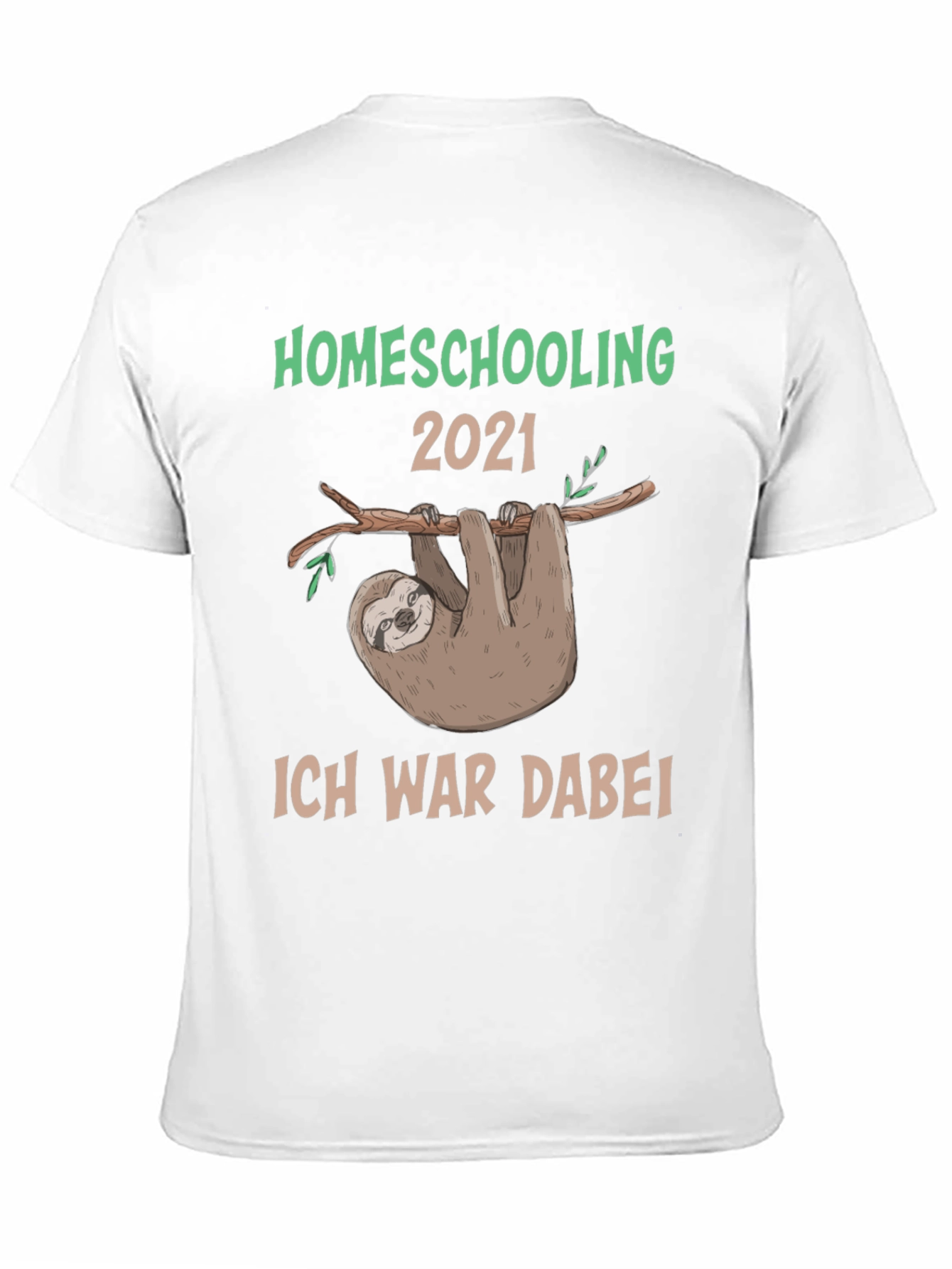 Homeschooling 2021 Sloth T-Shirt