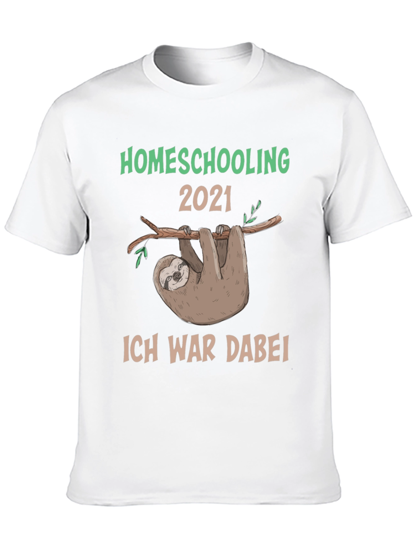 Homeschooling 2021 Sloth T-Shirt