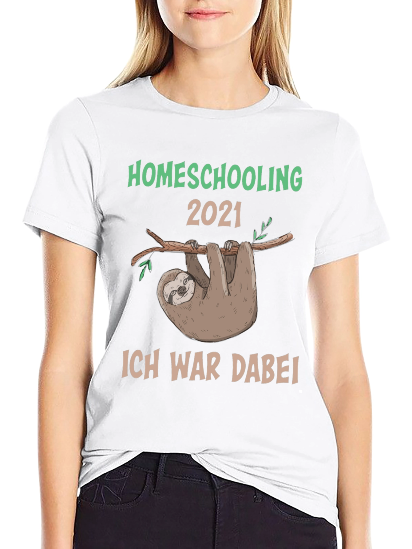 Homeschooling 2021 Sloth T-Shirt