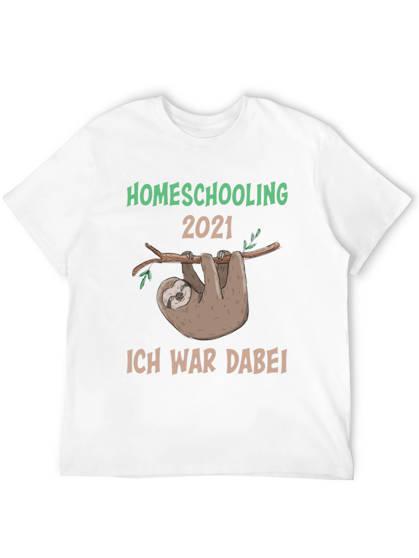Homeschooling 2021 Sloth T-Shirt