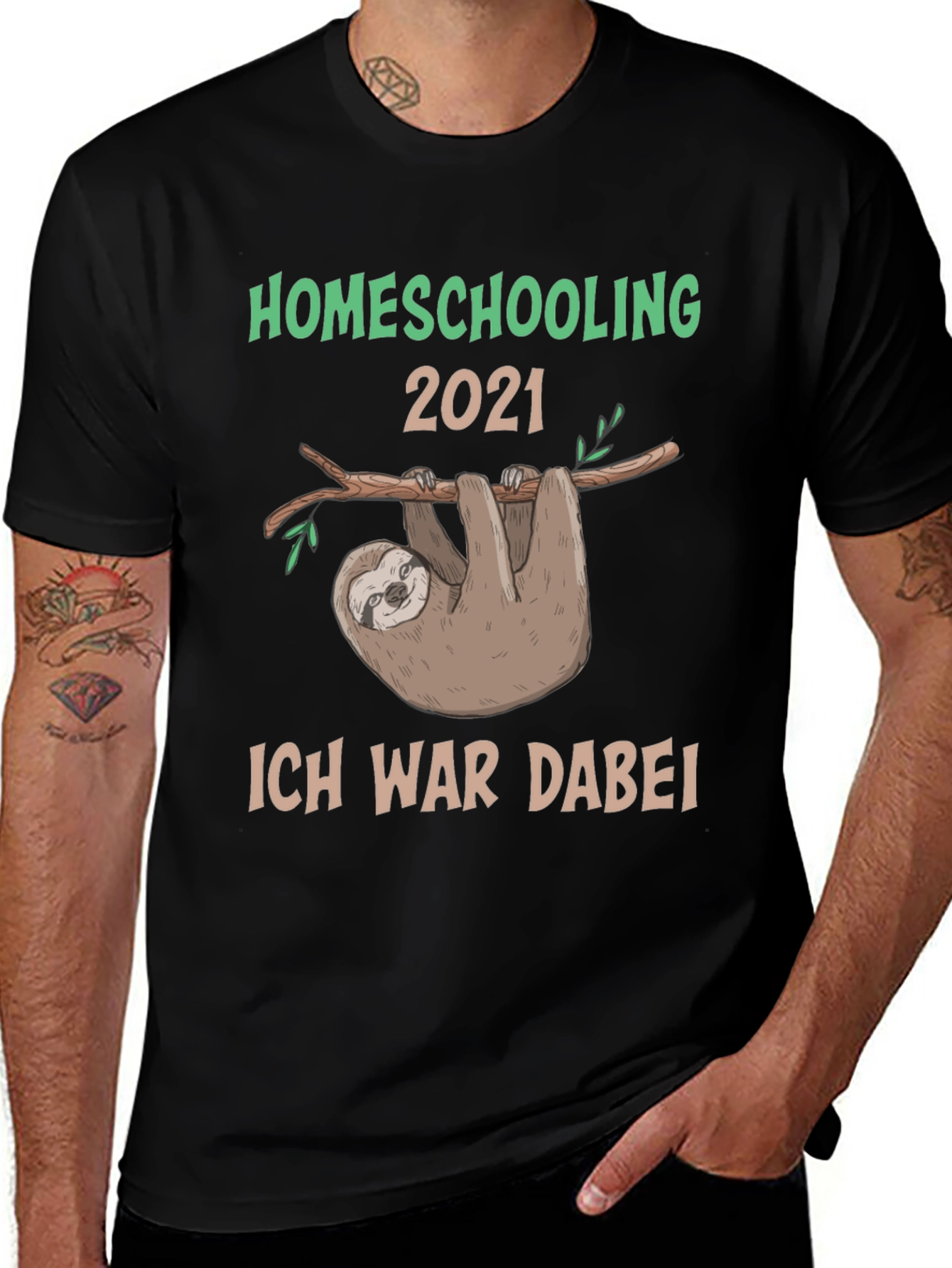 Homeschooling 2021 Sloth T-Shirt