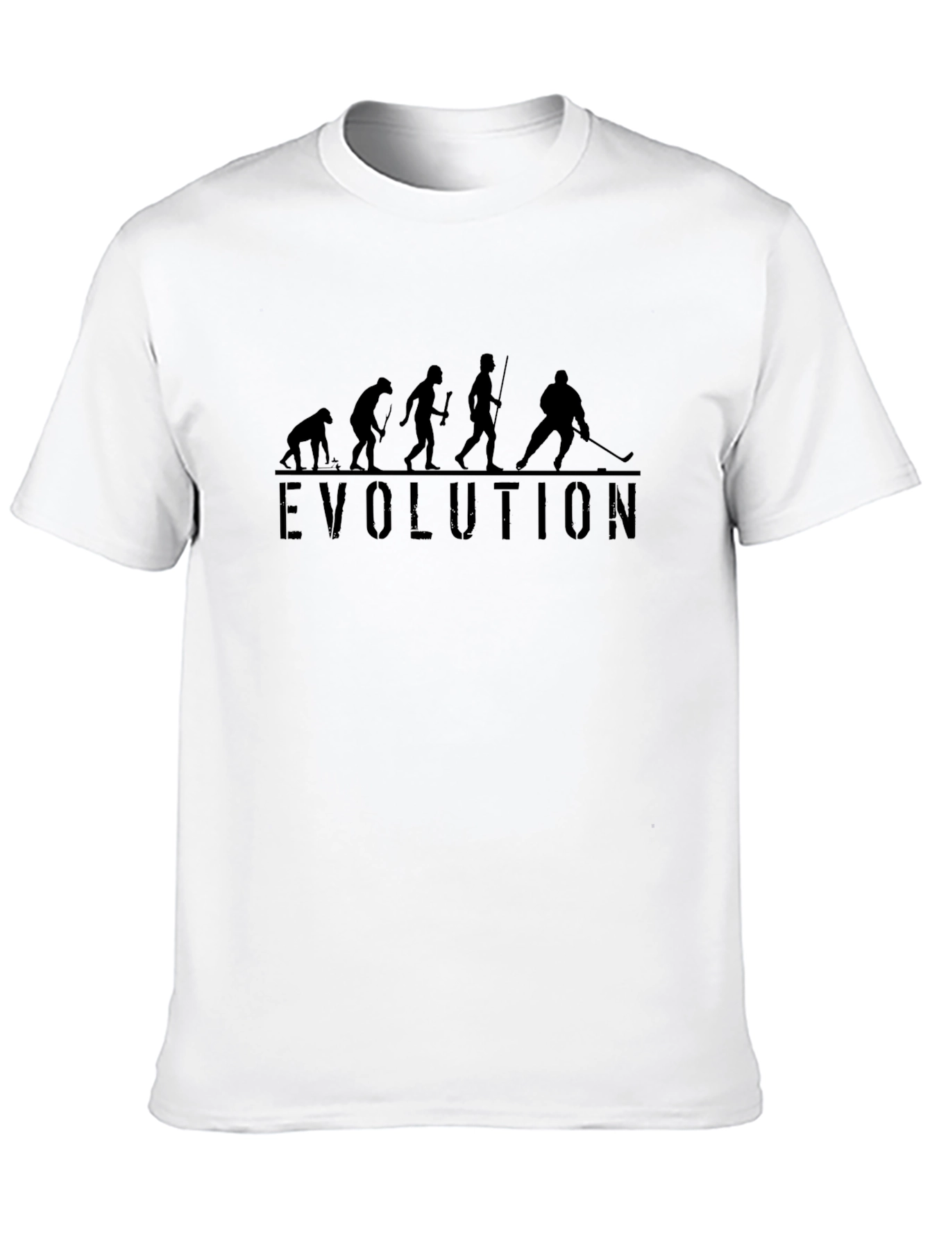 Hockey Evolution T-Shirt - Black Graphic Tee