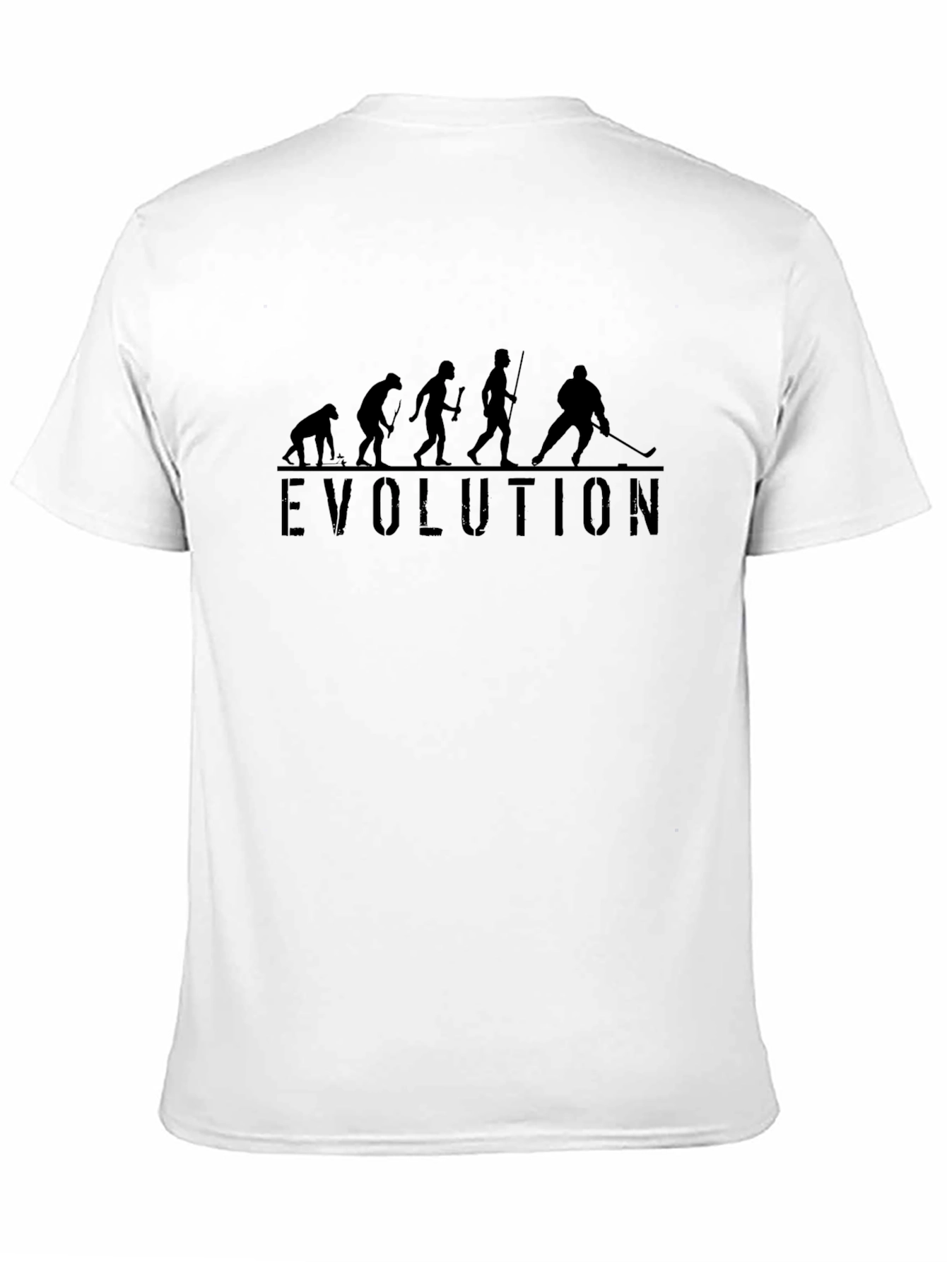 Hockey Evolution T-Shirt - Black Graphic Tee