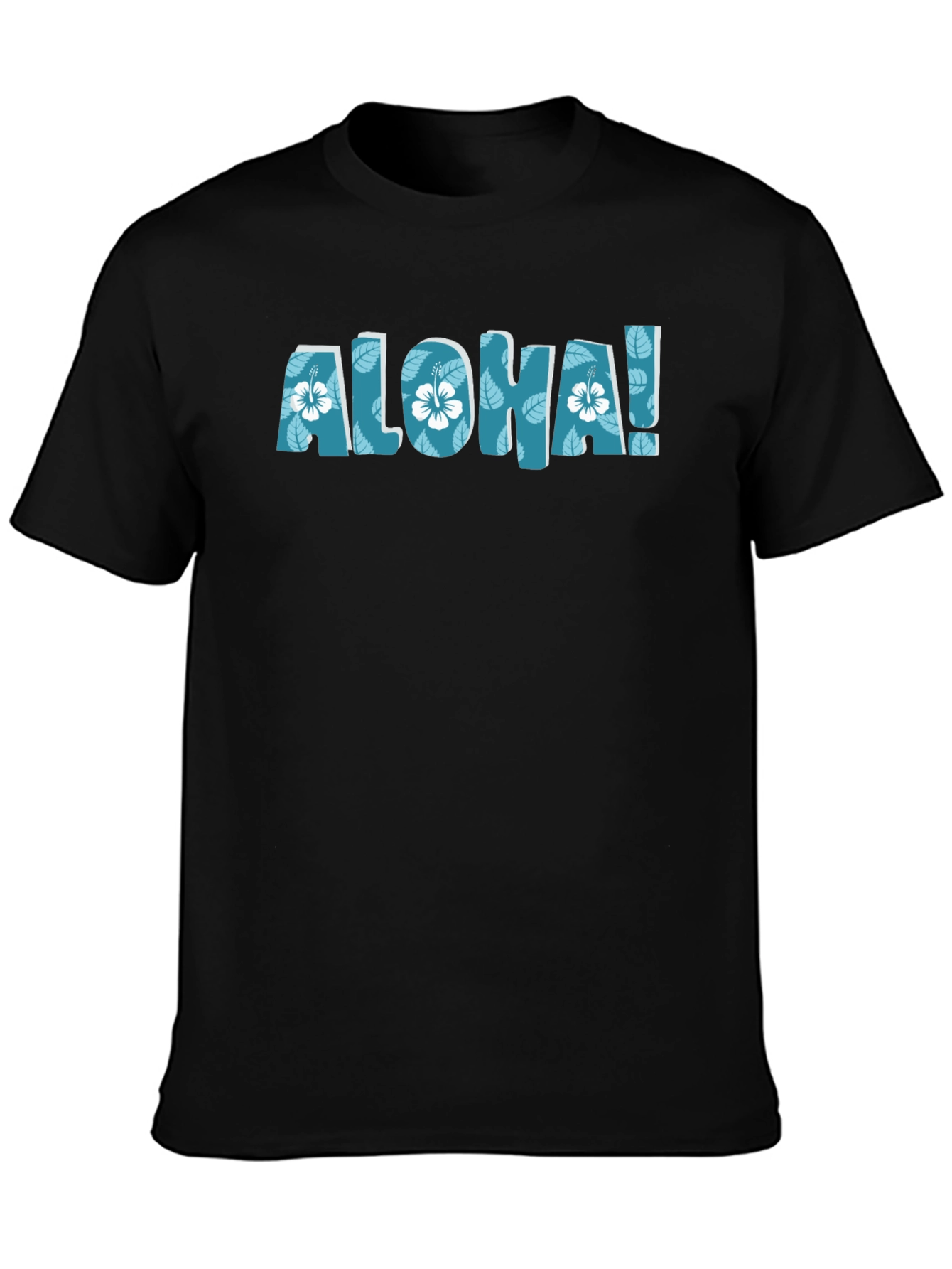 Aloha Floral Graphic Black T-Shirt