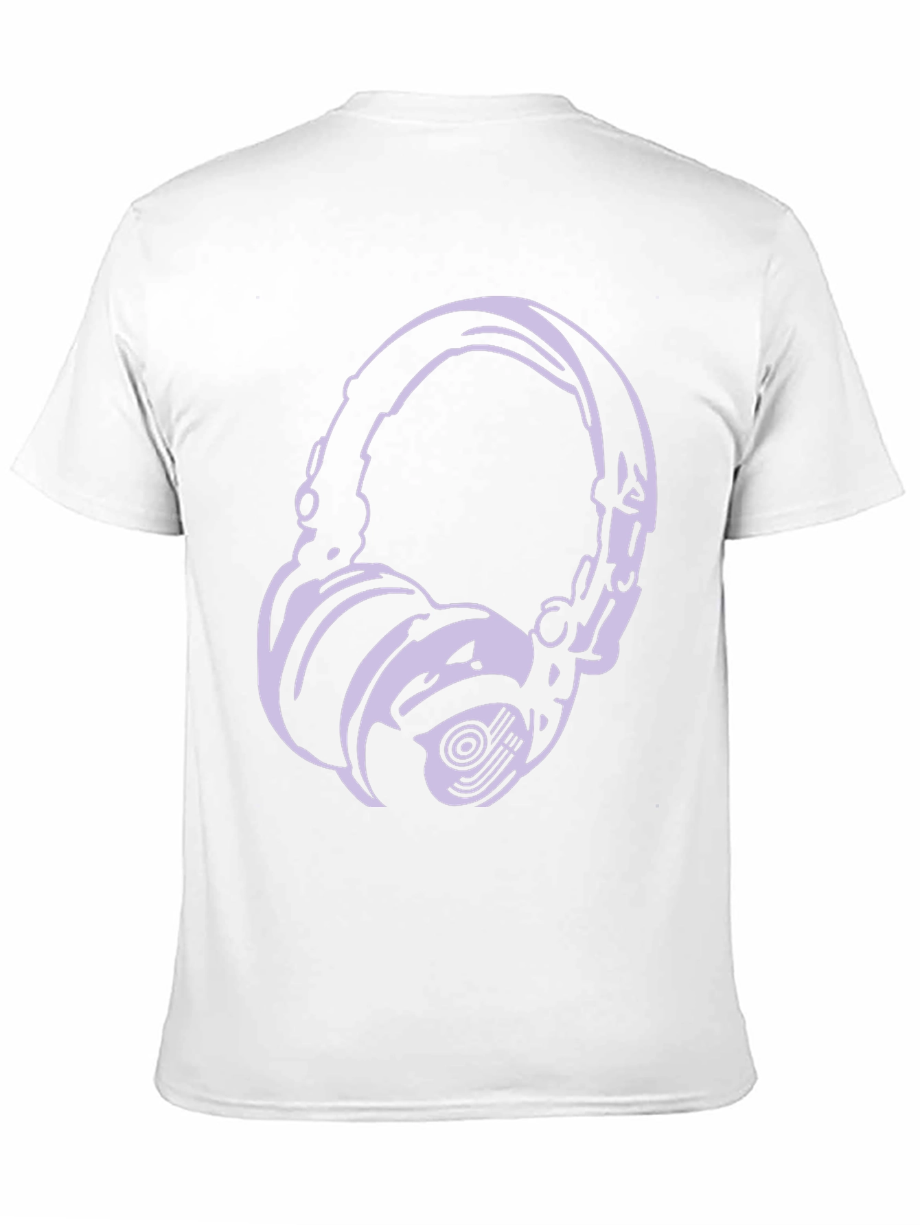 Headphone Graphic Tee - Black Casual T-Shirt