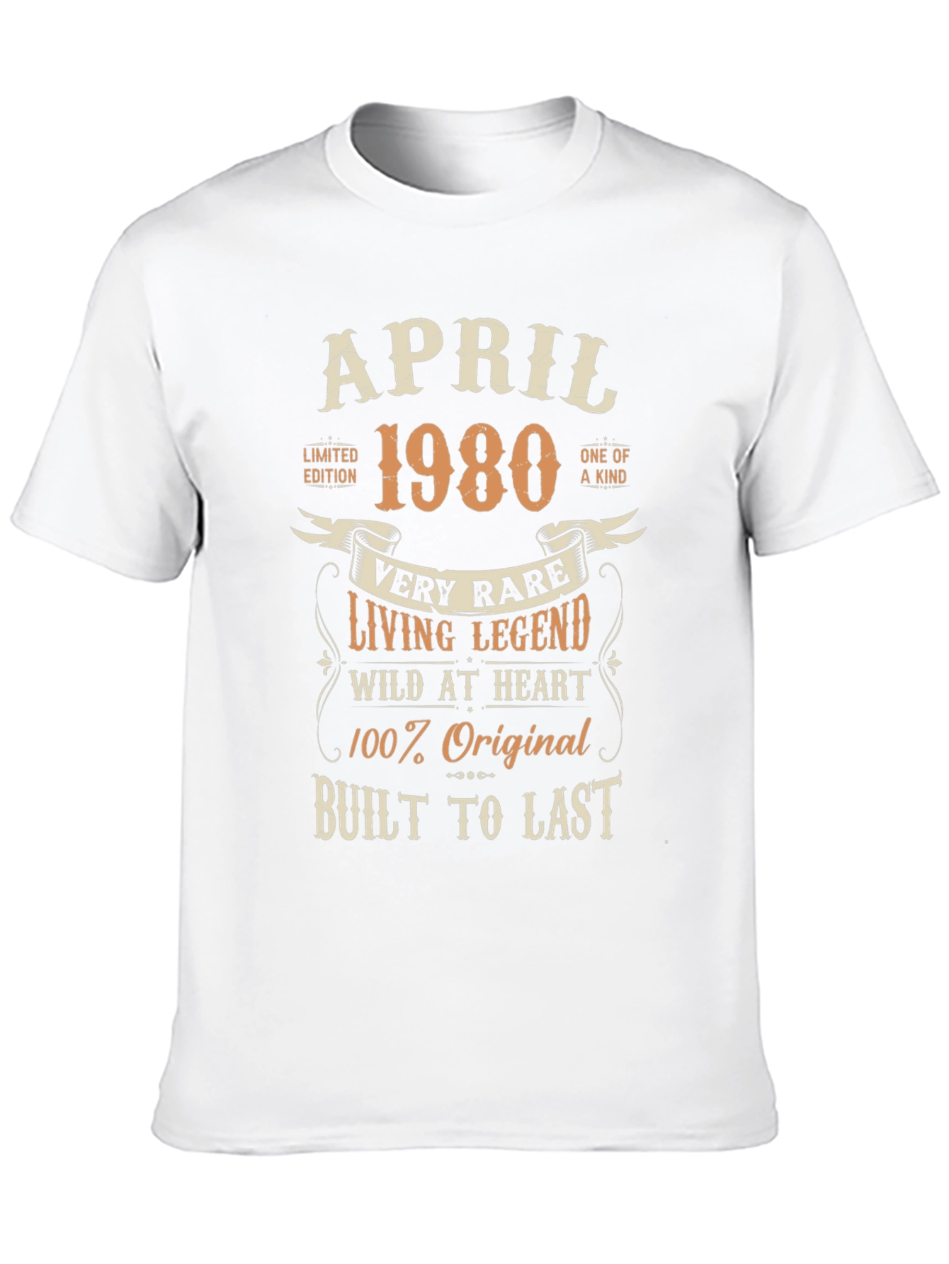 April 1980 Limited Edition Birthday T-Shirt
