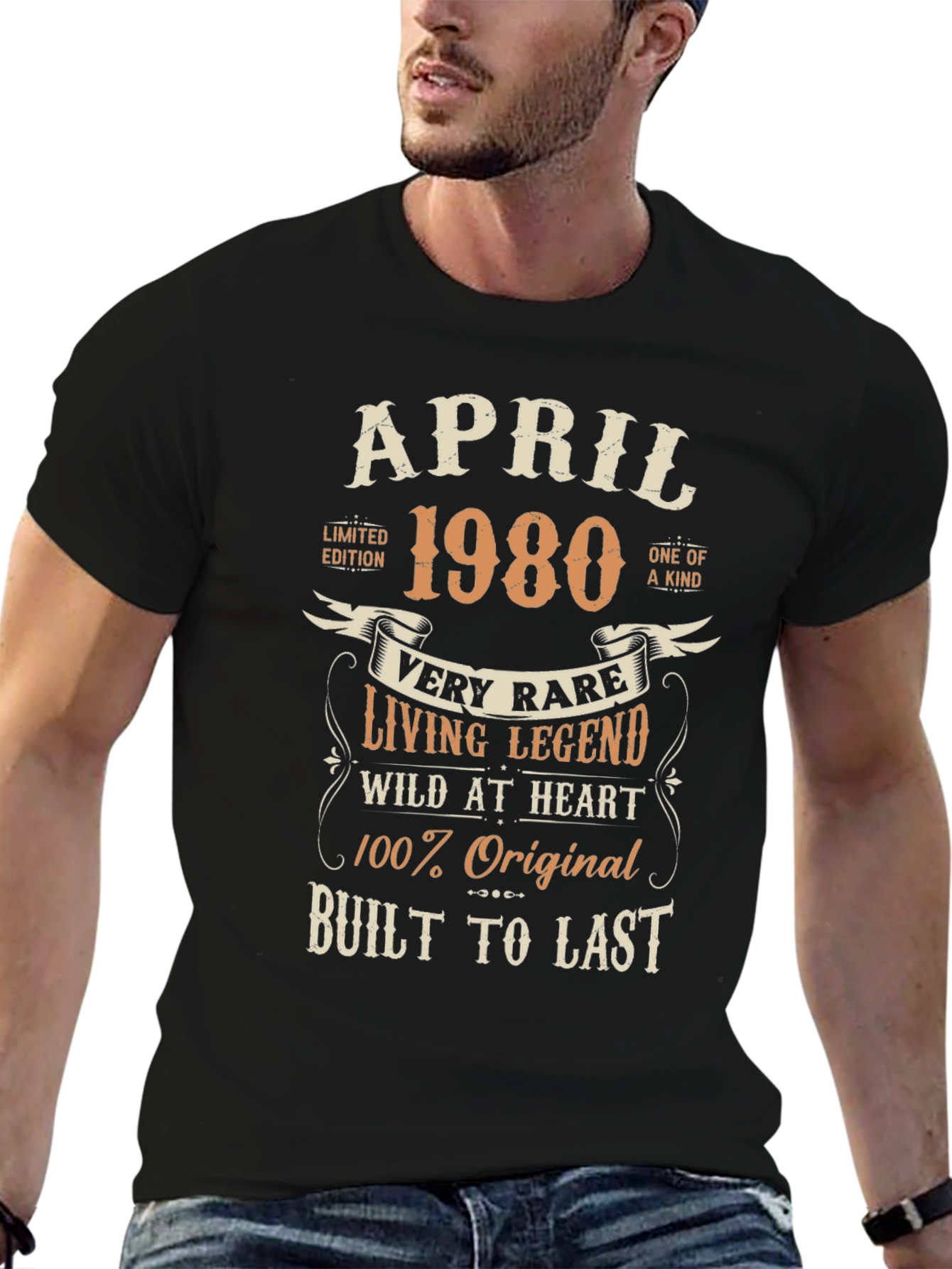 April 1980 Limited Edition Birthday T-Shirt