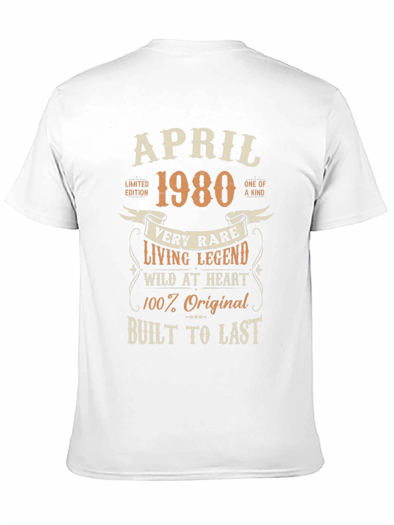 April 1980 Limited Edition Birthday T-Shirt