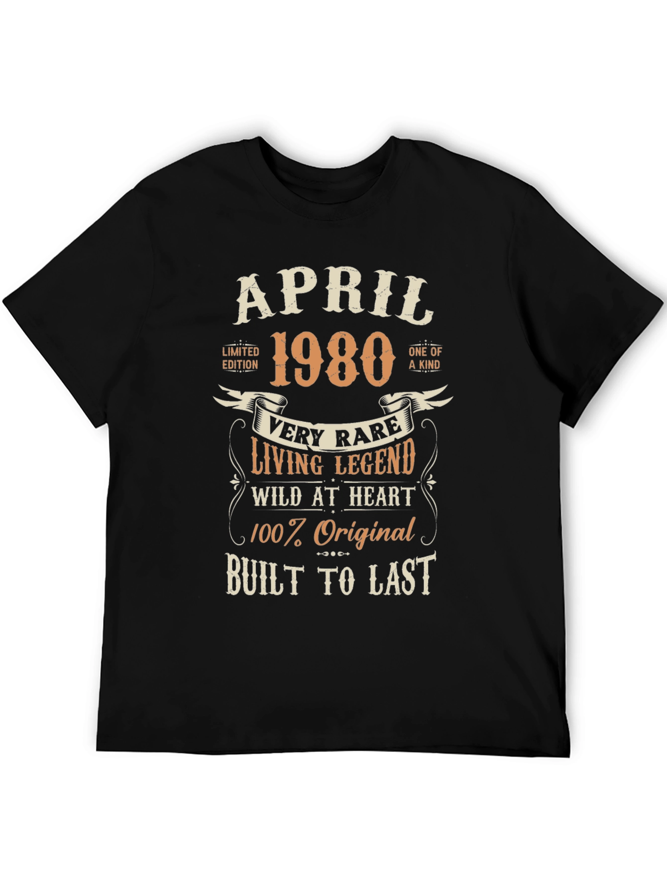 April 1980 Limited Edition Birthday T-Shirt