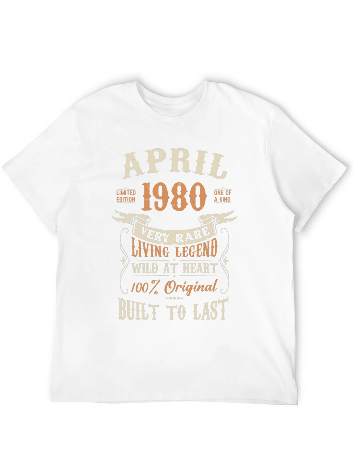 April 1980 Limited Edition Birthday T-Shirt