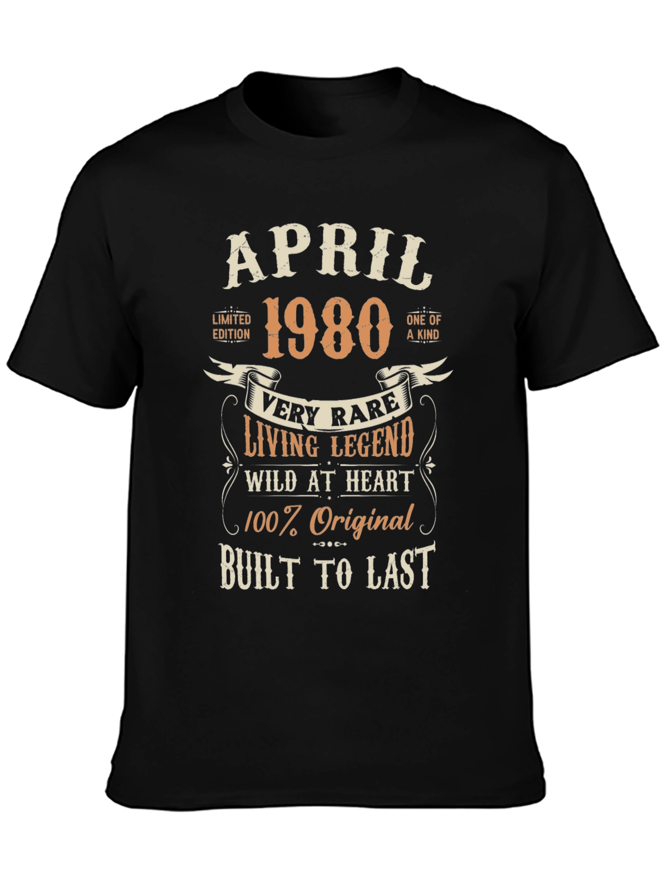 April 1980 Limited Edition Birthday T-Shirt