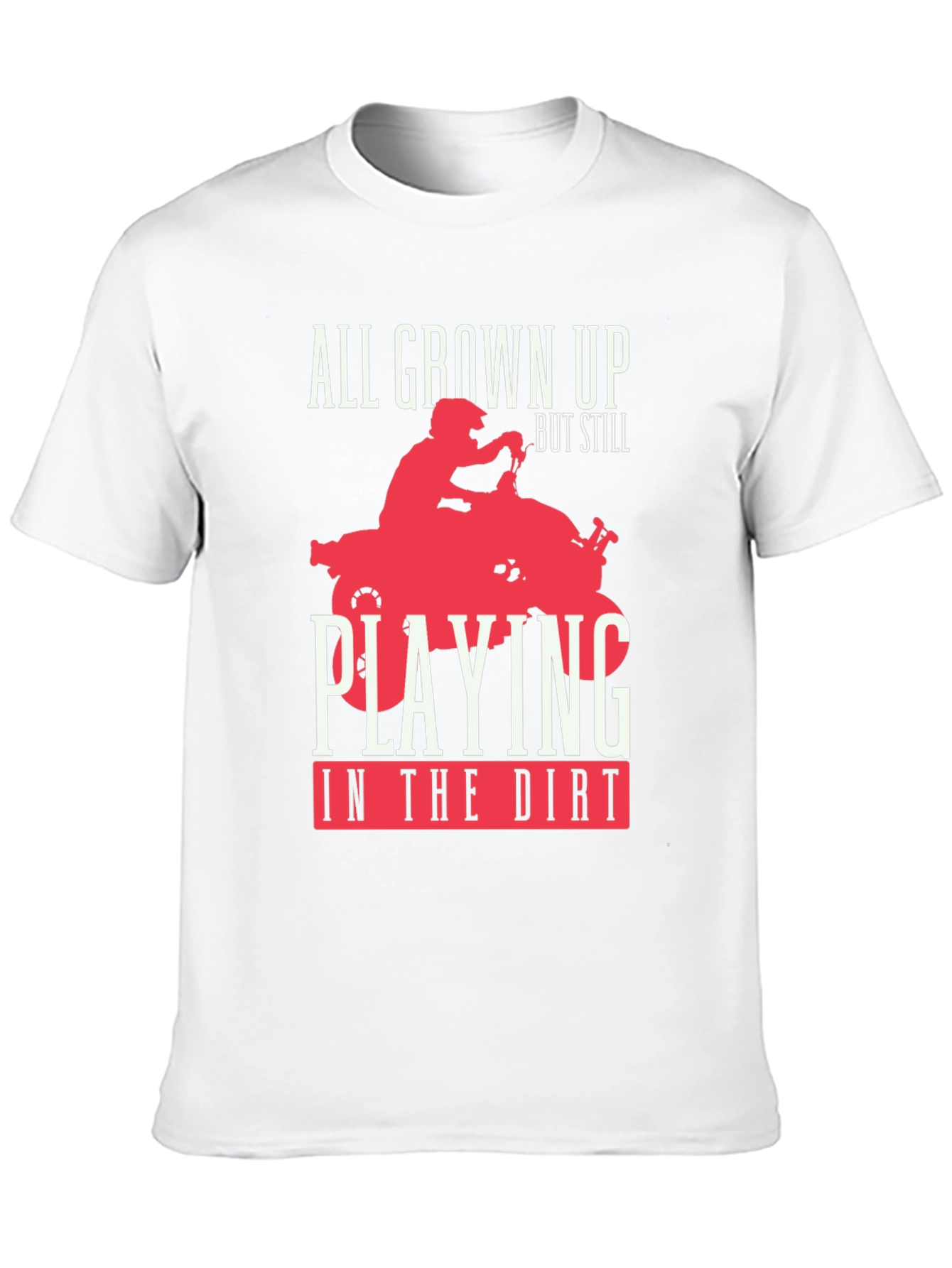 All Grown Up ATV Rider Graphic Tee - Black