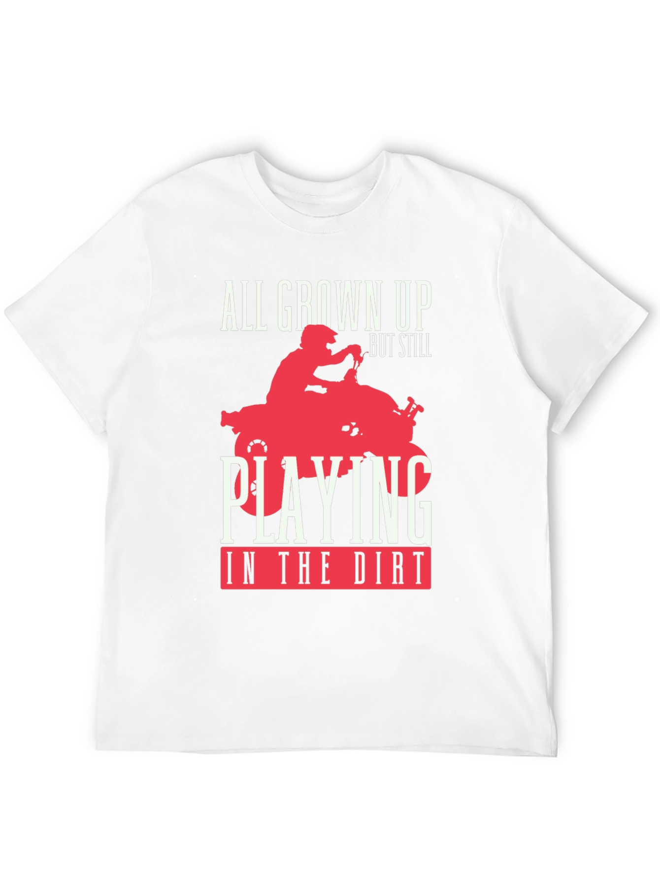 All Grown Up ATV Rider Graphic Tee - Black