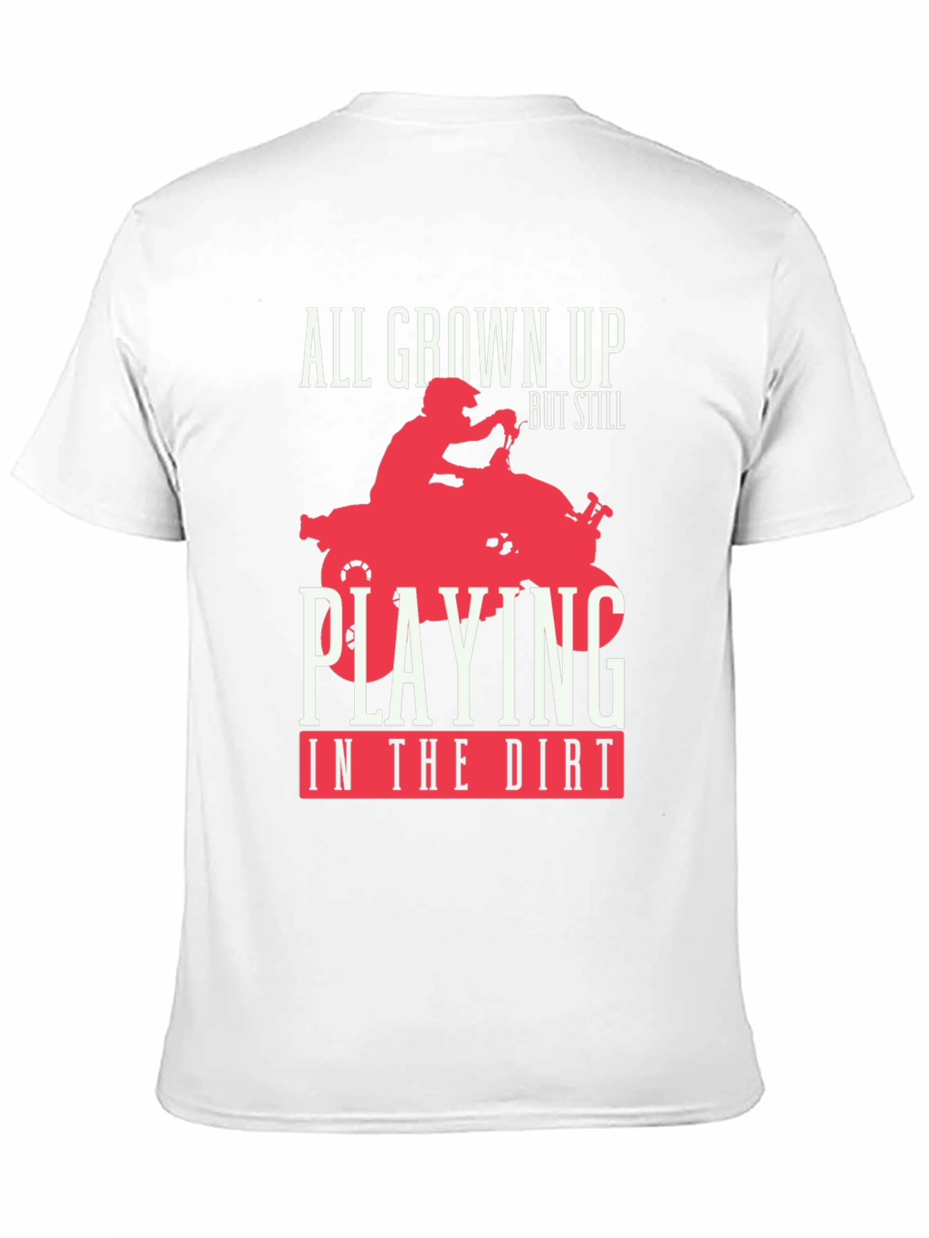 All Grown Up ATV Rider Graphic Tee - Black