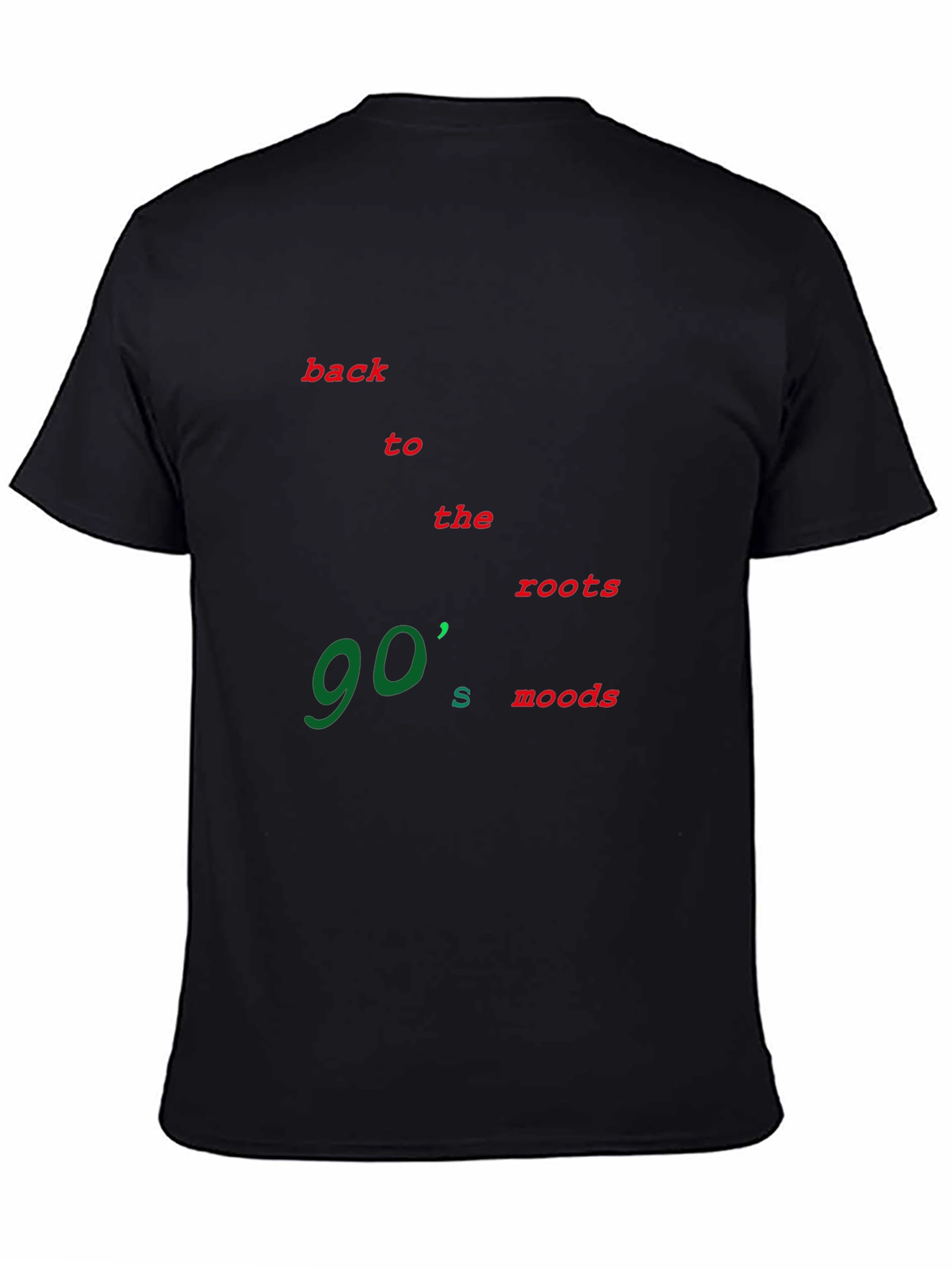 90s Moods Black T-Shirt