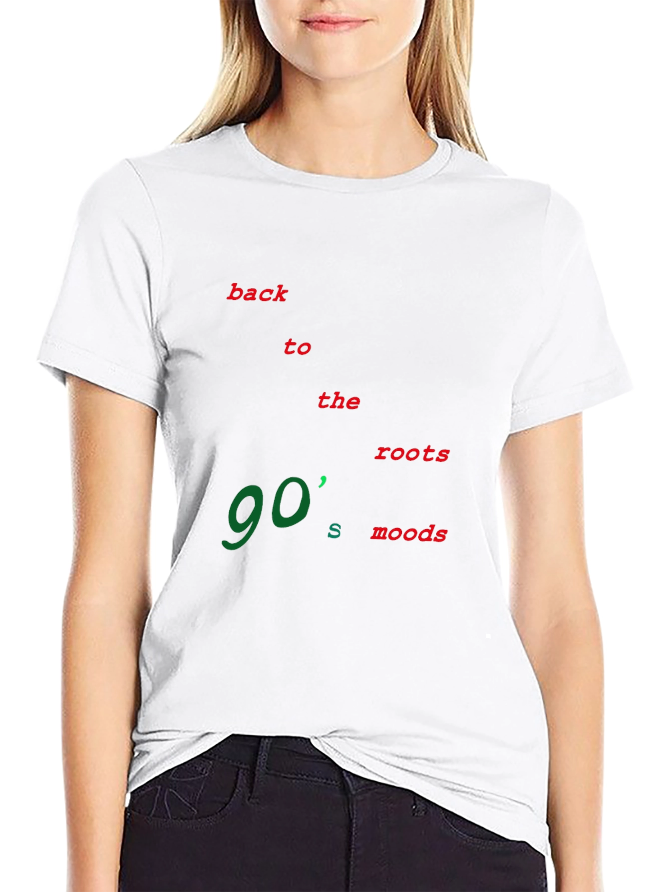 90s Moods Black T-Shirt