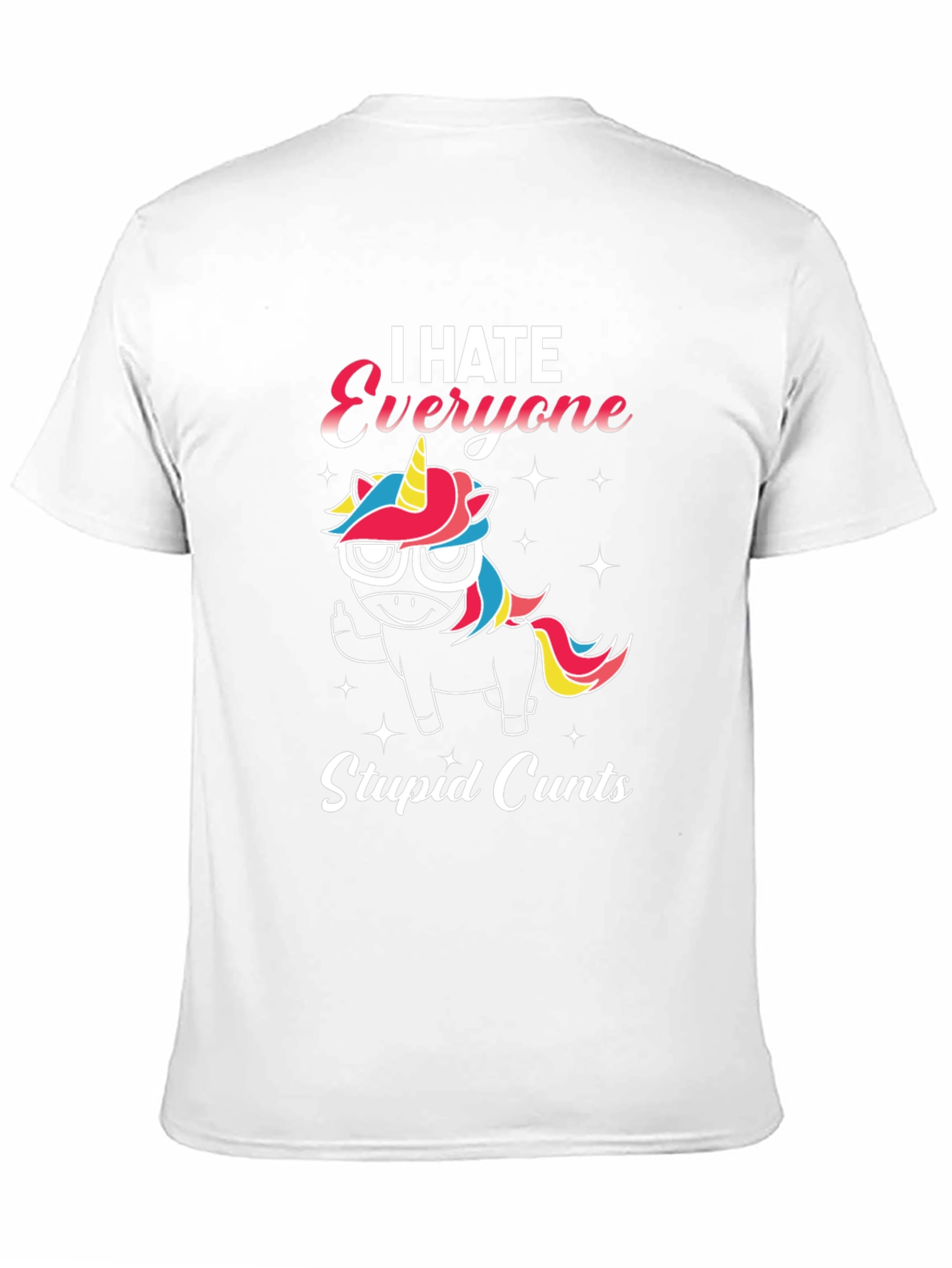 I Hate Everyone Unicorn Graphic T-Shirt